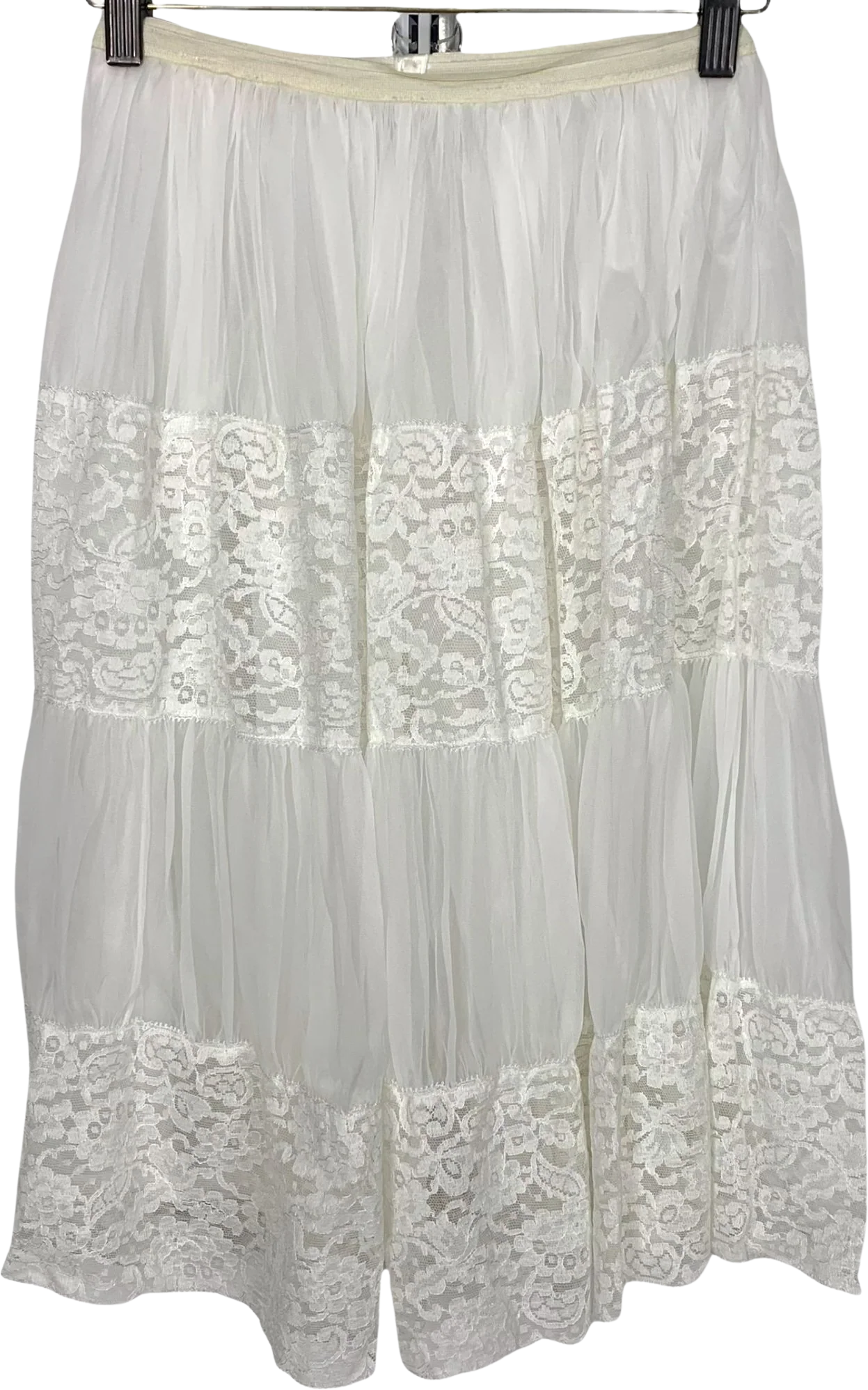 Vintage 50s Nylon Lace Crinoline Petticoat Small by Sears