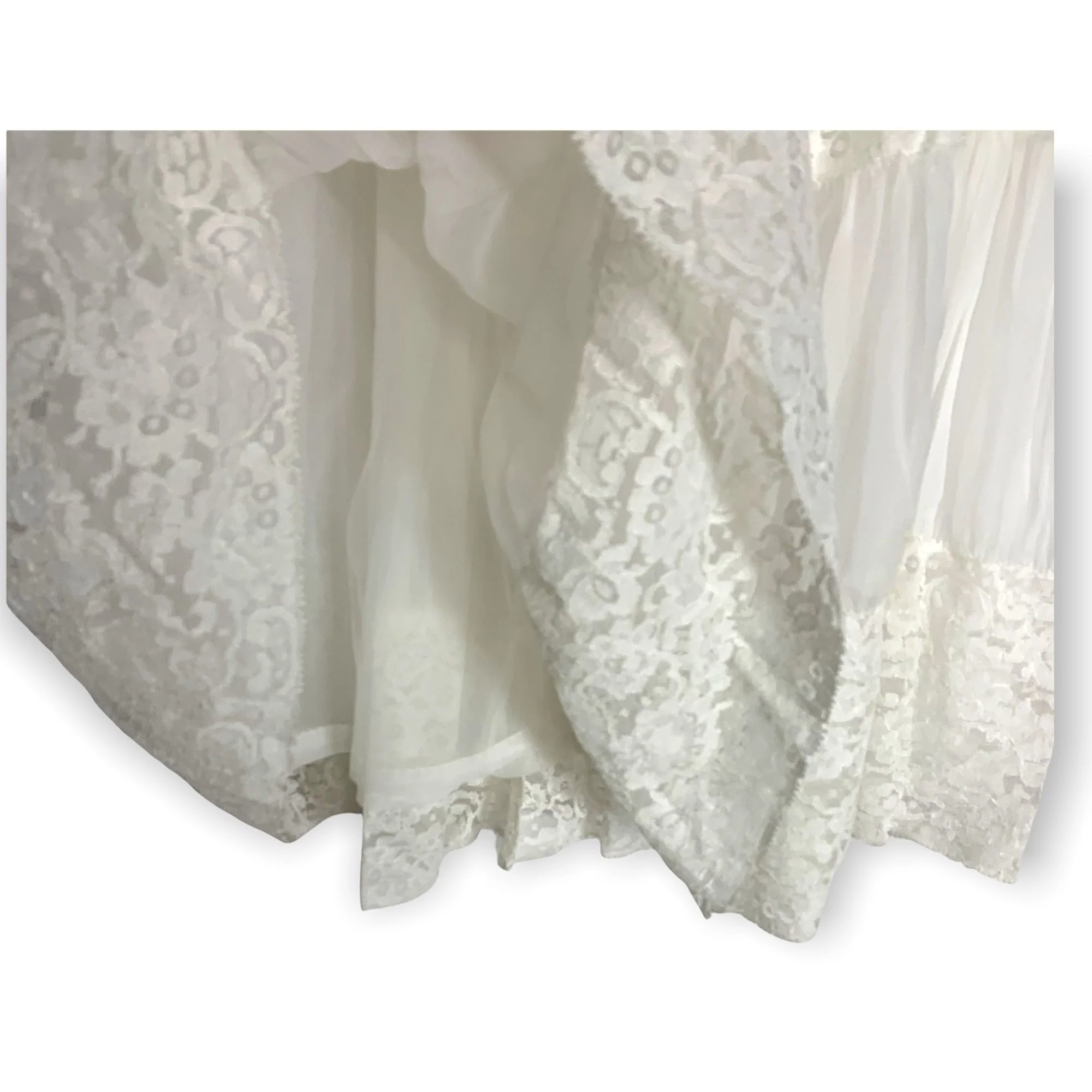 Vintage 50s Nylon Lace Crinoline Petticoat Small by Sears - Image 5