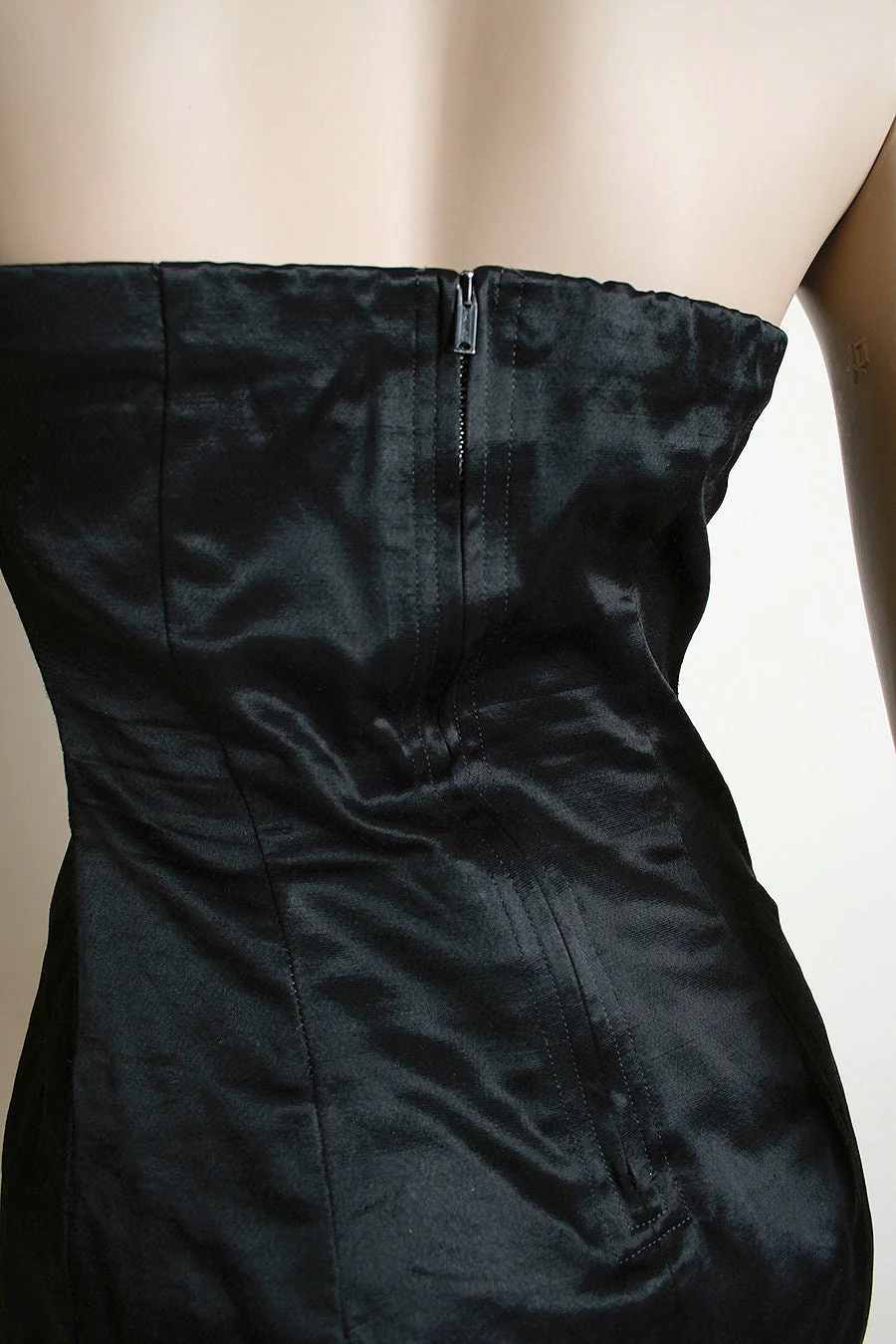 Vintage 50s Rose Marie Reid Strapless Pin Up Satin Style Sweetheart Ruched Bombshell Swimsuit Medium by Rose Marie Reid - Image 6