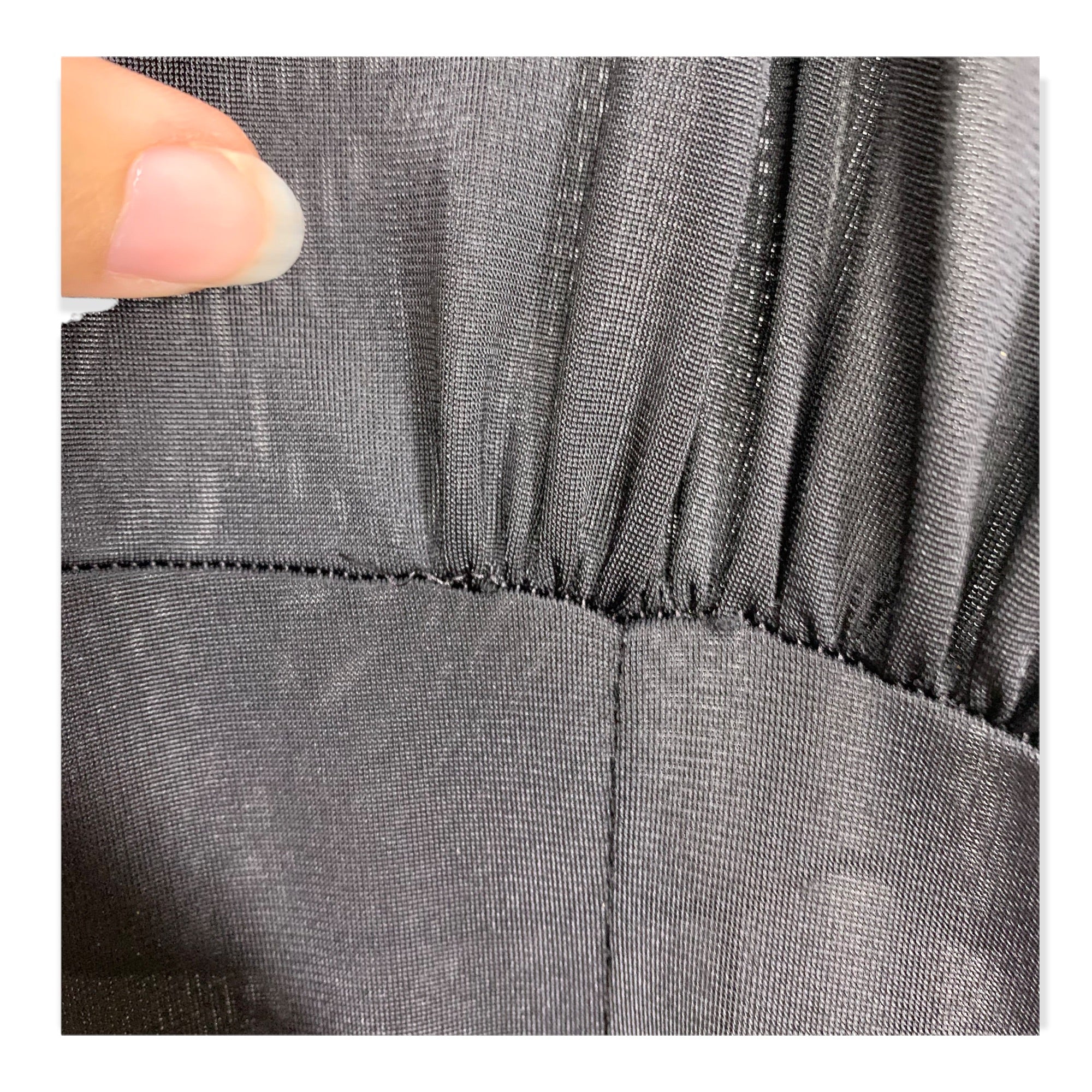 Vintage 50s Trumpet Hem Black Midi Slip Medium - Image 12