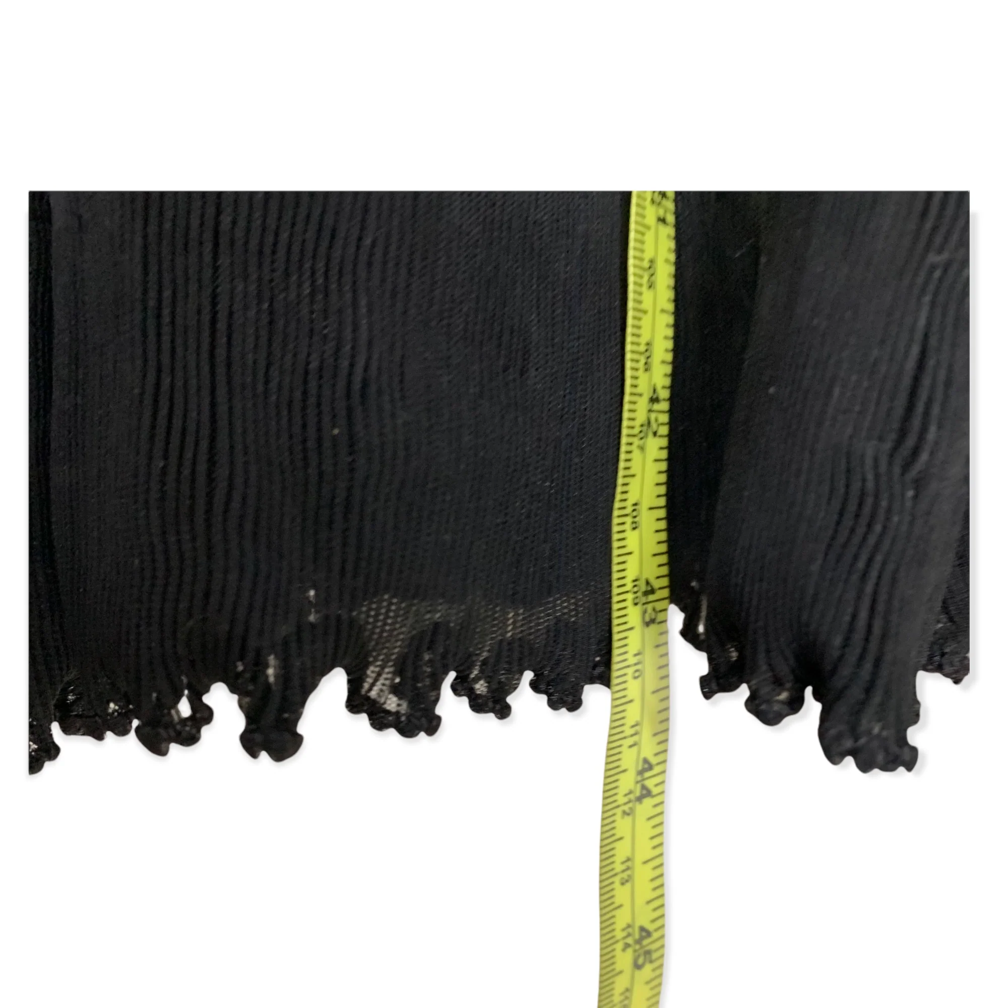 Vintage 50s Trumpet Hem Black Midi Slip Medium - Image 9