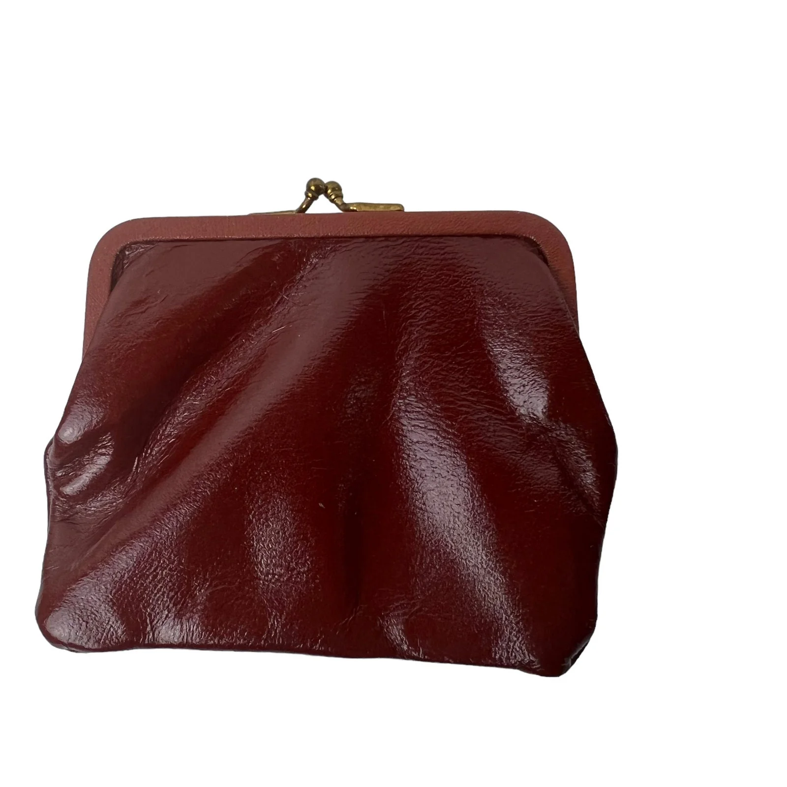 Vintage 50s Vassar Brown Alligator Handbag Gold Tone - Image 4