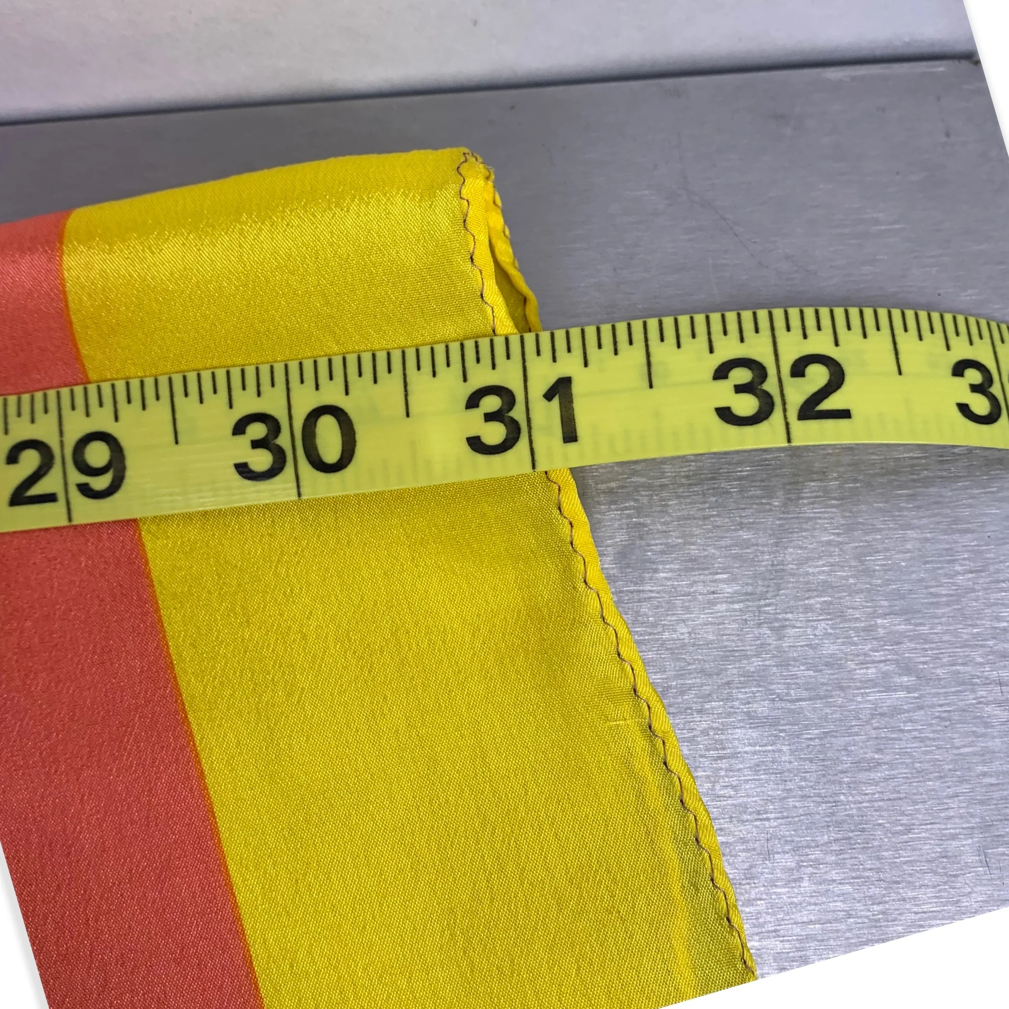Vintage 60s 100% Silk Stripe Scarf by Liz Claiborne - Image 5