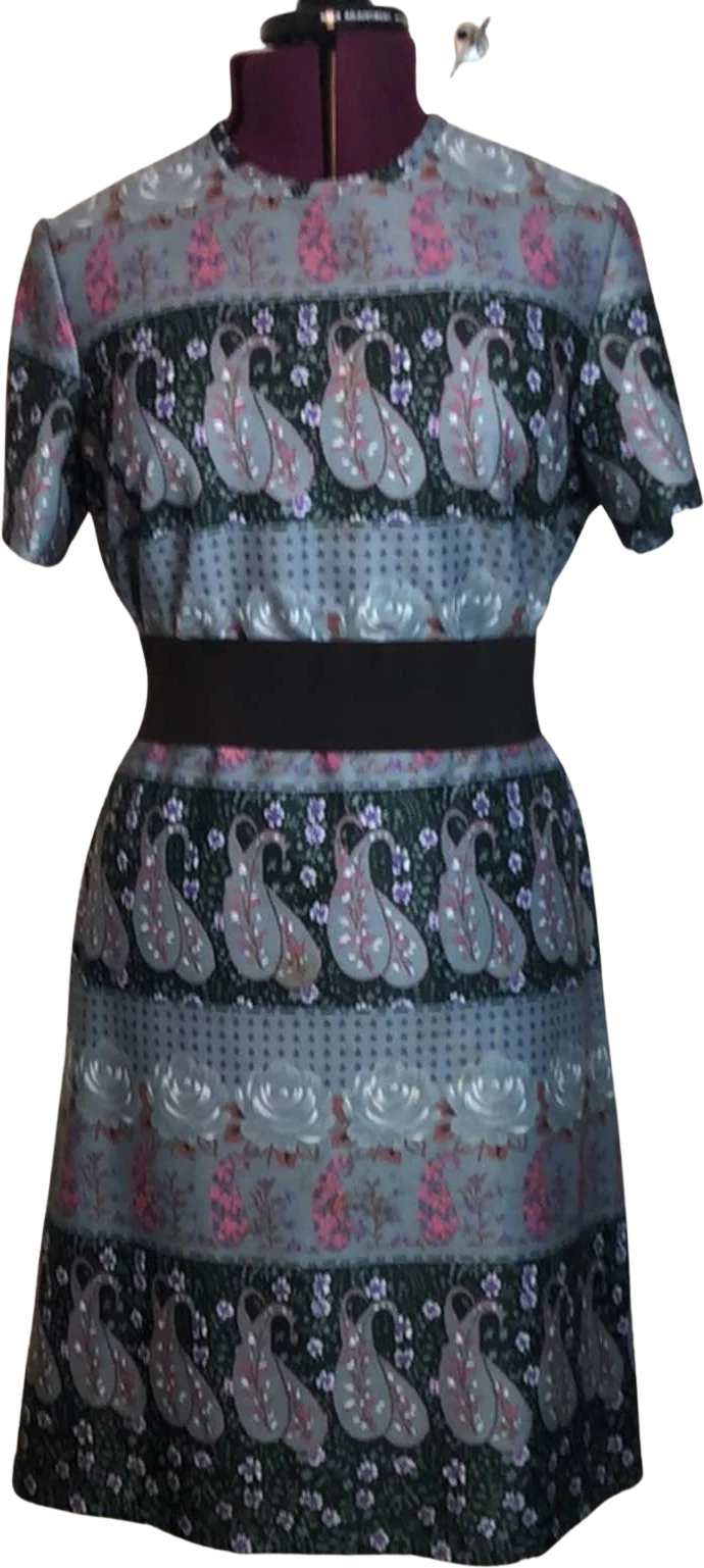 Vintage 60s 70s Mod 2pc Paisley Jacket and Dress Set