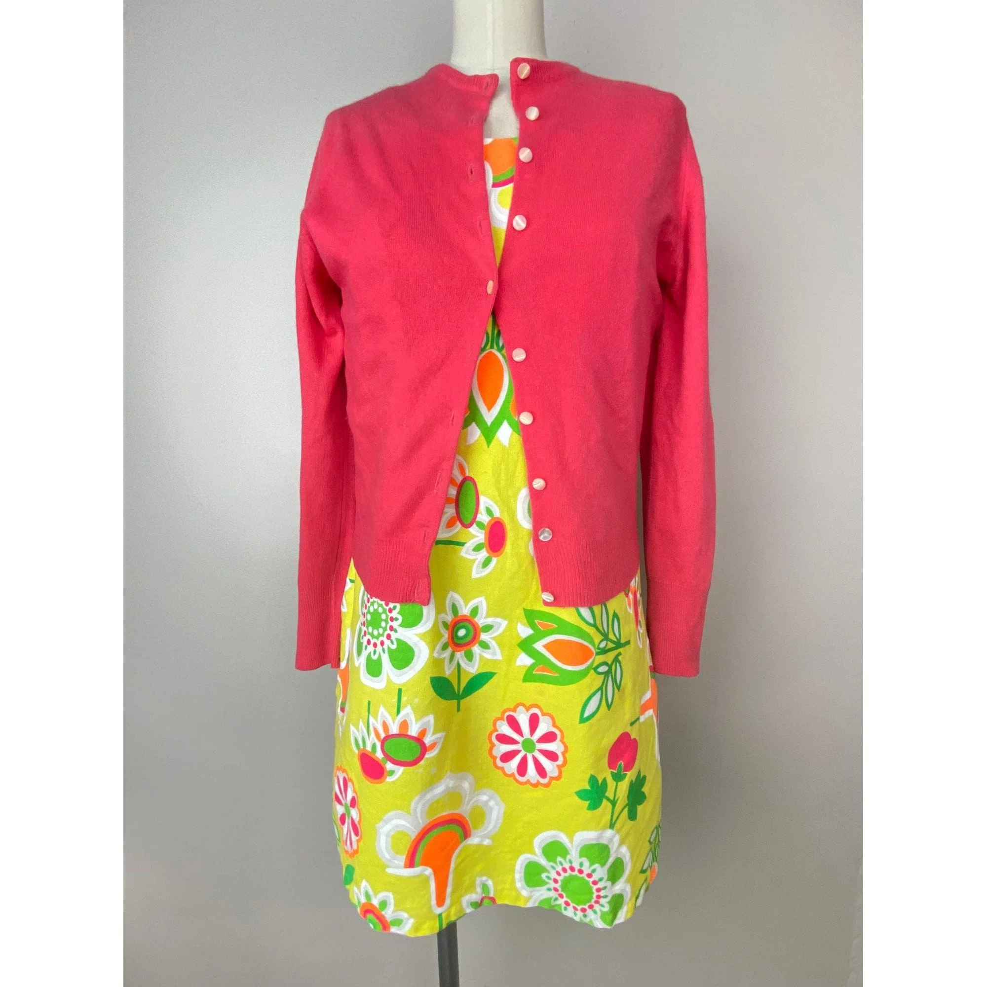 Vintage 60s Floral Mini Dress Romper by Alex Colman California - Image 7