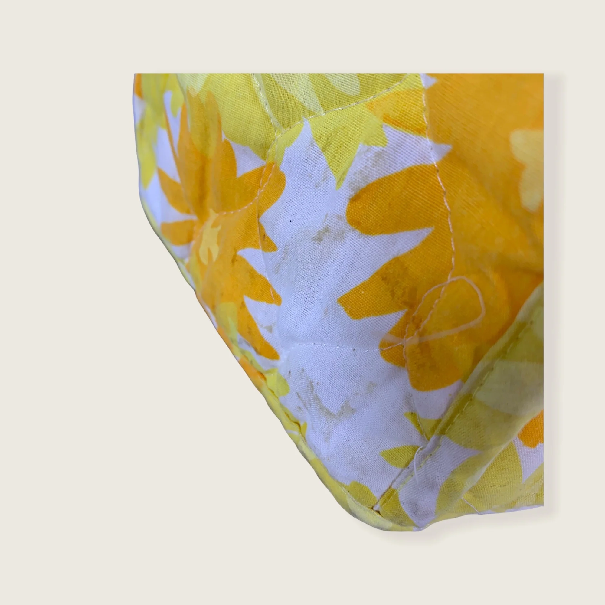 Vintage 60s Floral Quilted Kitchen Appliance Cover - Image 3