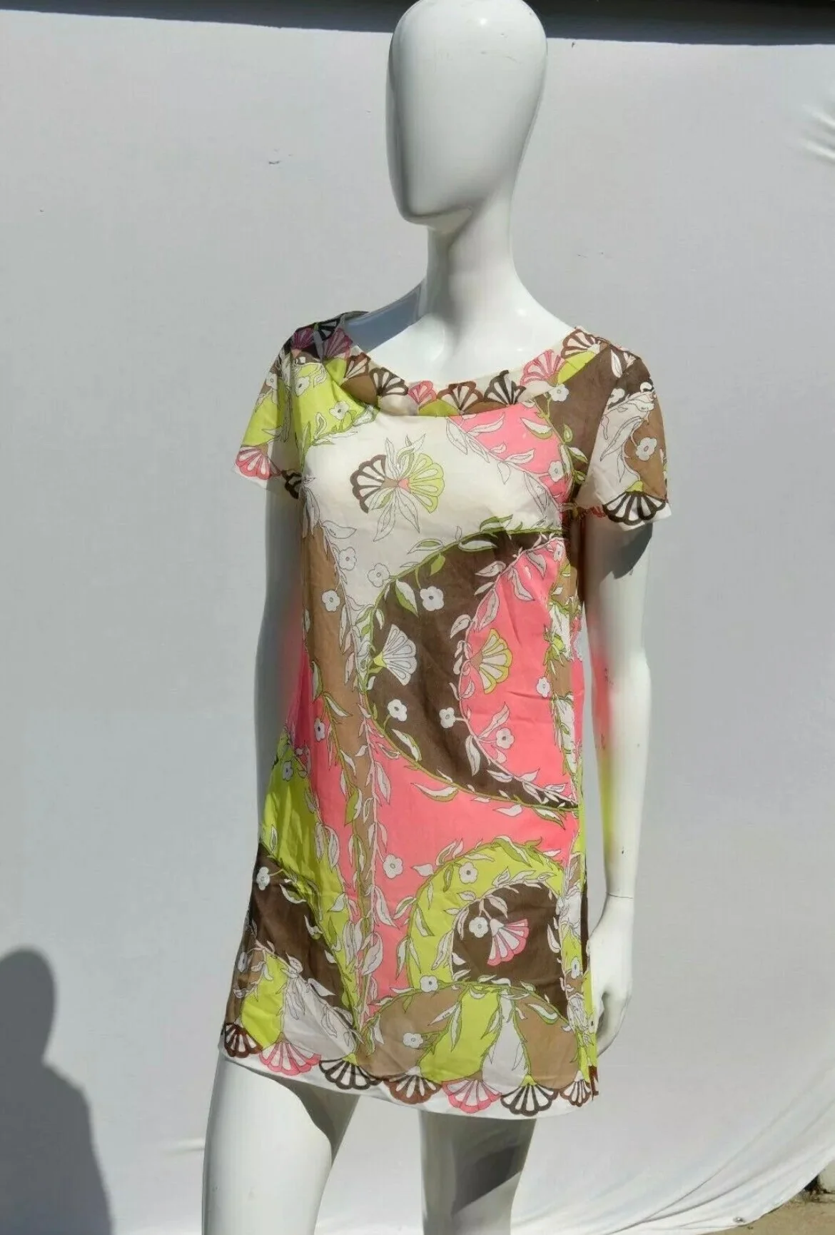 Vintage 60s Formfit Rogers 2 Pc Sexy Lingerie Nightgown Dress Small by Emilio Pucci - Image 6