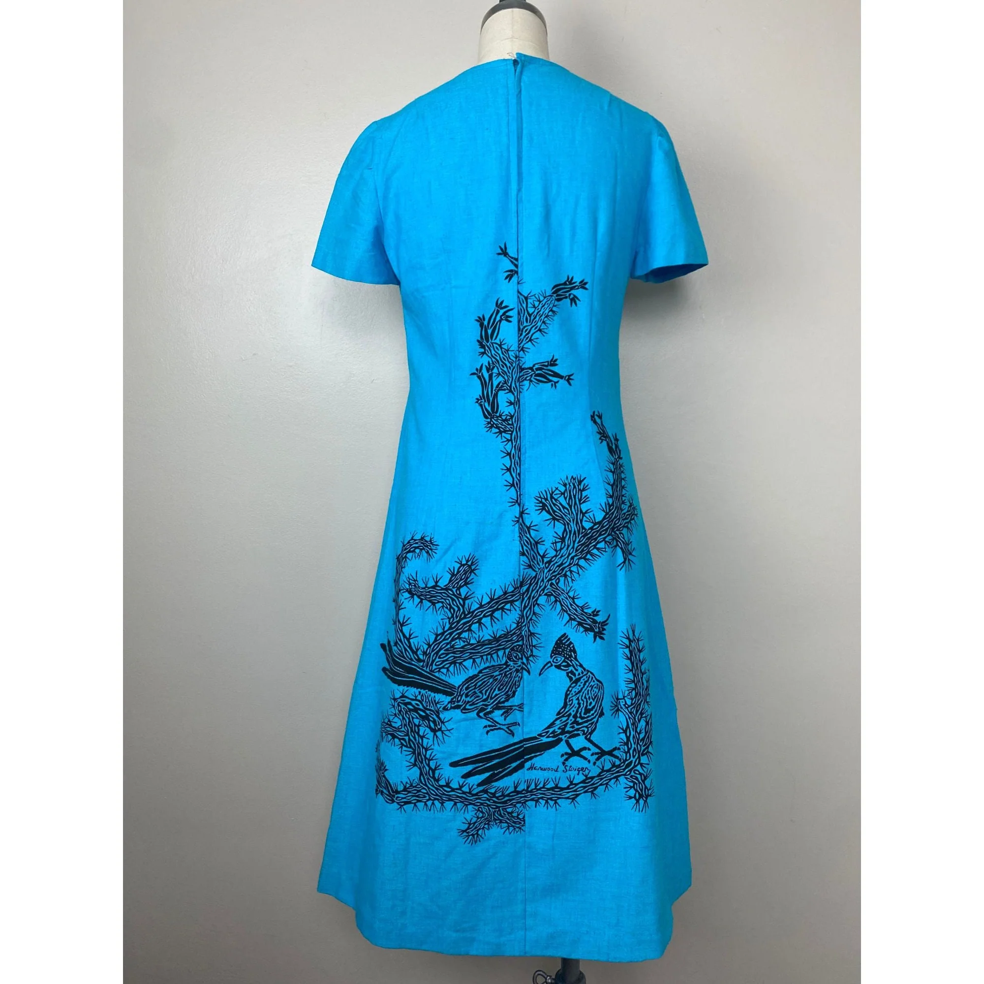 Vintage 60s Harwood Steiger Dress by Harwood Steiger Fabric - Image 2