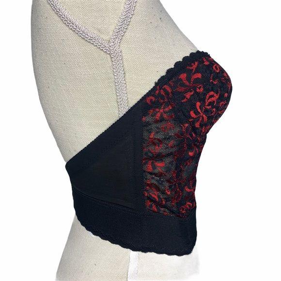 Vintage 60s Lace Open Back Bustier 36a by  Jc Penney - Image 3