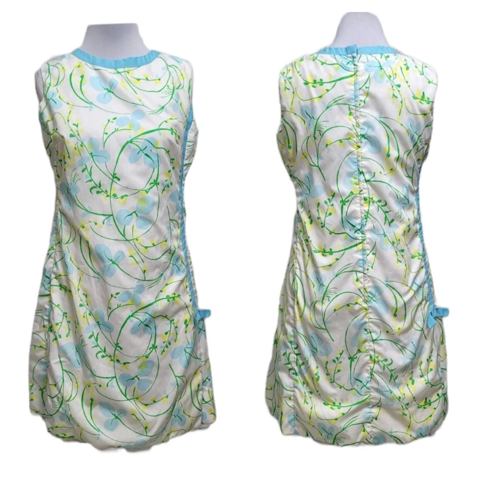 60s The Lilly Floral Shift Dress Side Slits Bow Mod By  Lilly Pulitzer - Image 2