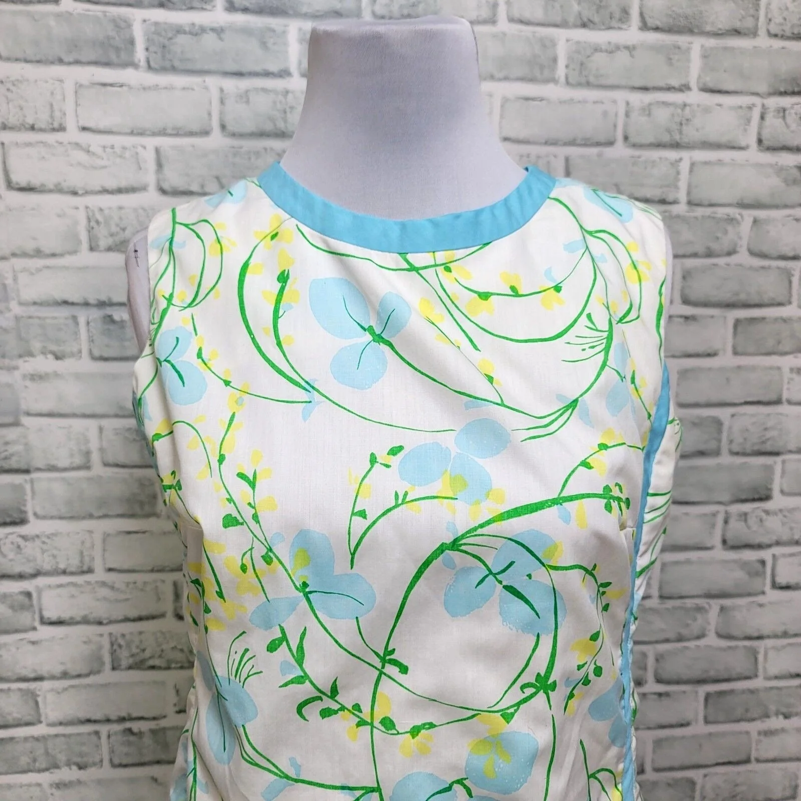 60s The Lilly Floral Shift Dress Side Slits Bow Mod By  Lilly Pulitzer - Image 3