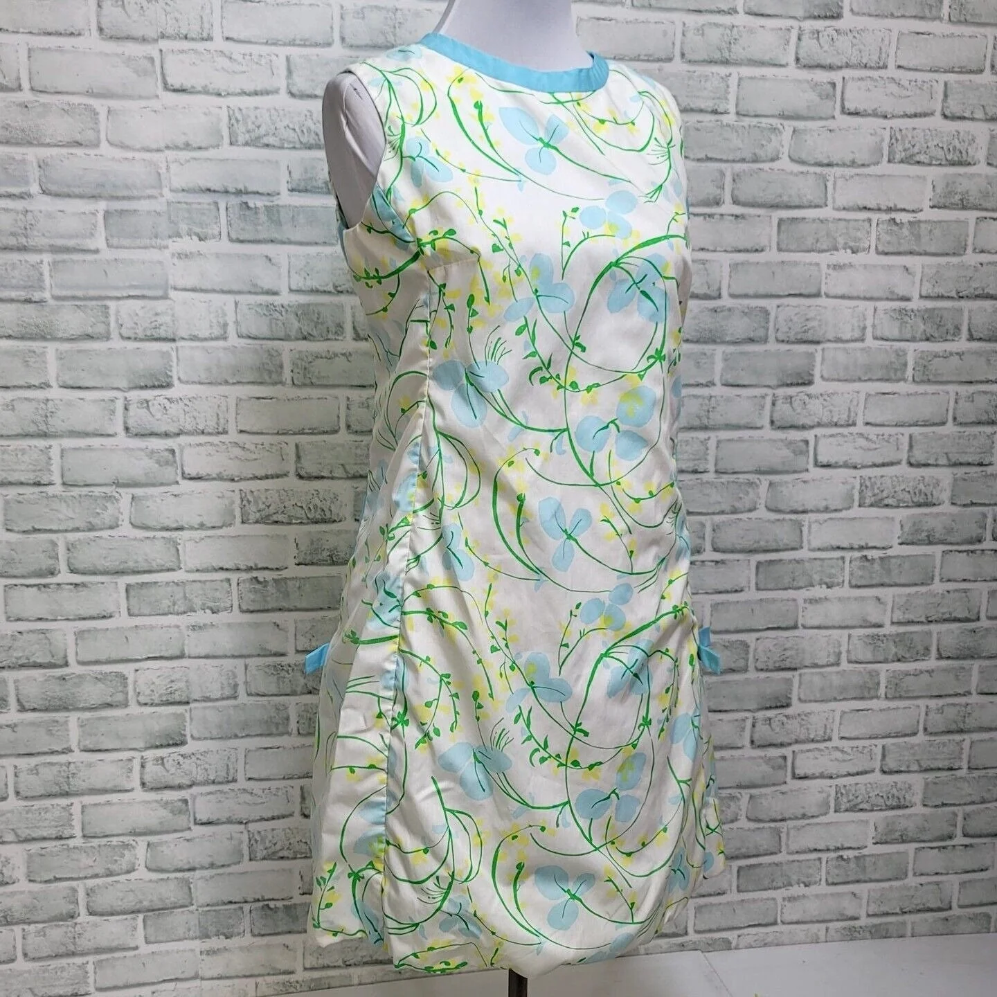 60s The Lilly Floral Shift Dress Side Slits Bow Mod By  Lilly Pulitzer - Image 5