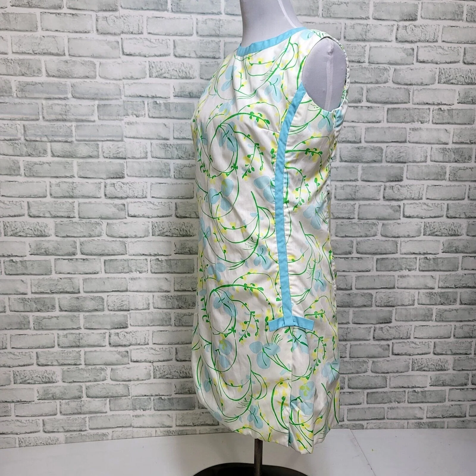 60s The Lilly Floral Shift Dress Side Slits Bow Mod By  Lilly Pulitzer - Image 6