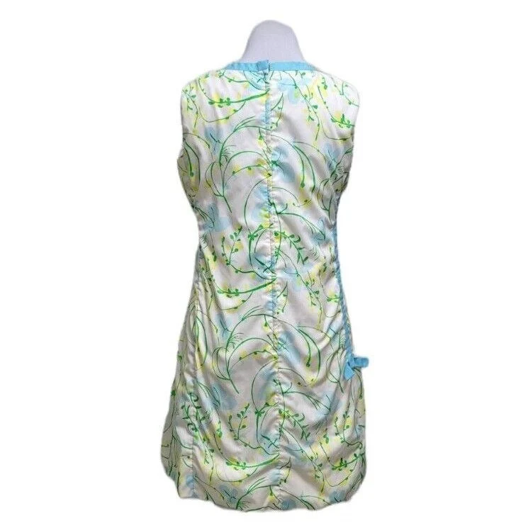 60s The Lilly Floral Shift Dress Side Slits Bow Mod By  Lilly Pulitzer - Image 9