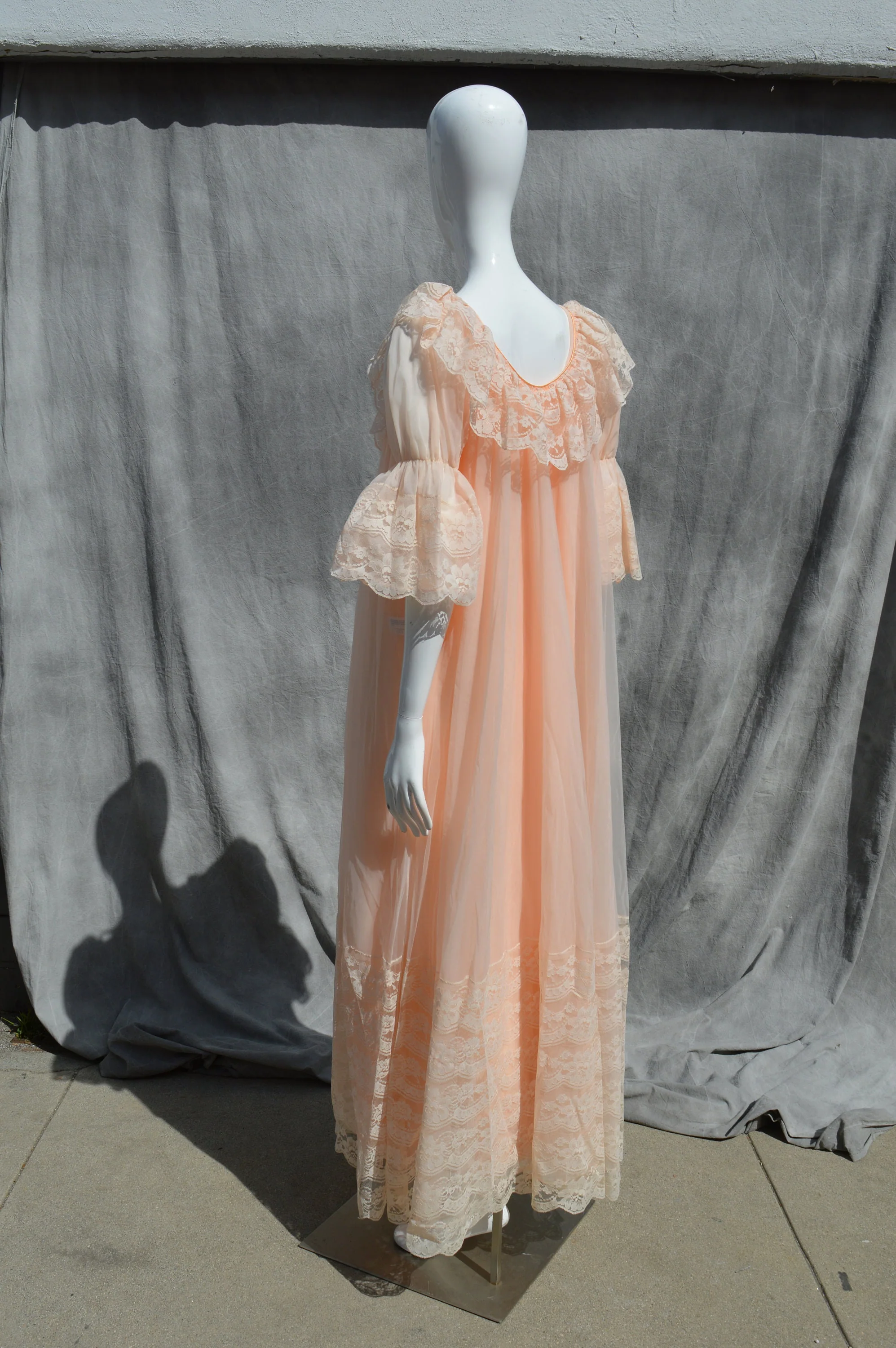 Vintage 60s Lingerie Never Used Old Stock Intime Nightgown Set Slip and Robe Size Small Sexy by The Kaliman - Image 10