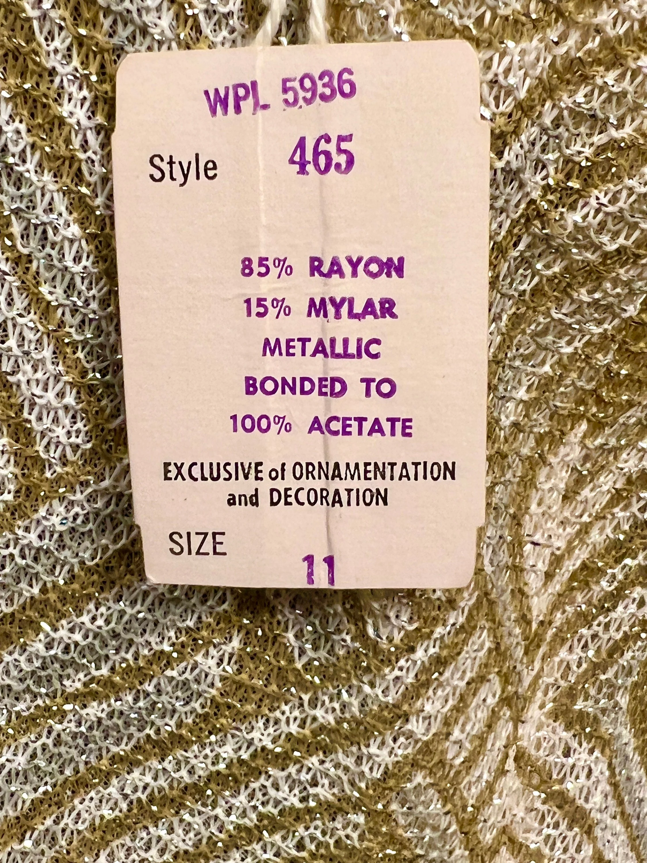 Vintage 60s Mod Cocktail Dress 60s Metallic Sheath Dress 60s Silver and Gold Dress, 60s Mod Party Dress, Vintage Holiday Dress, Deadstock - Image 6