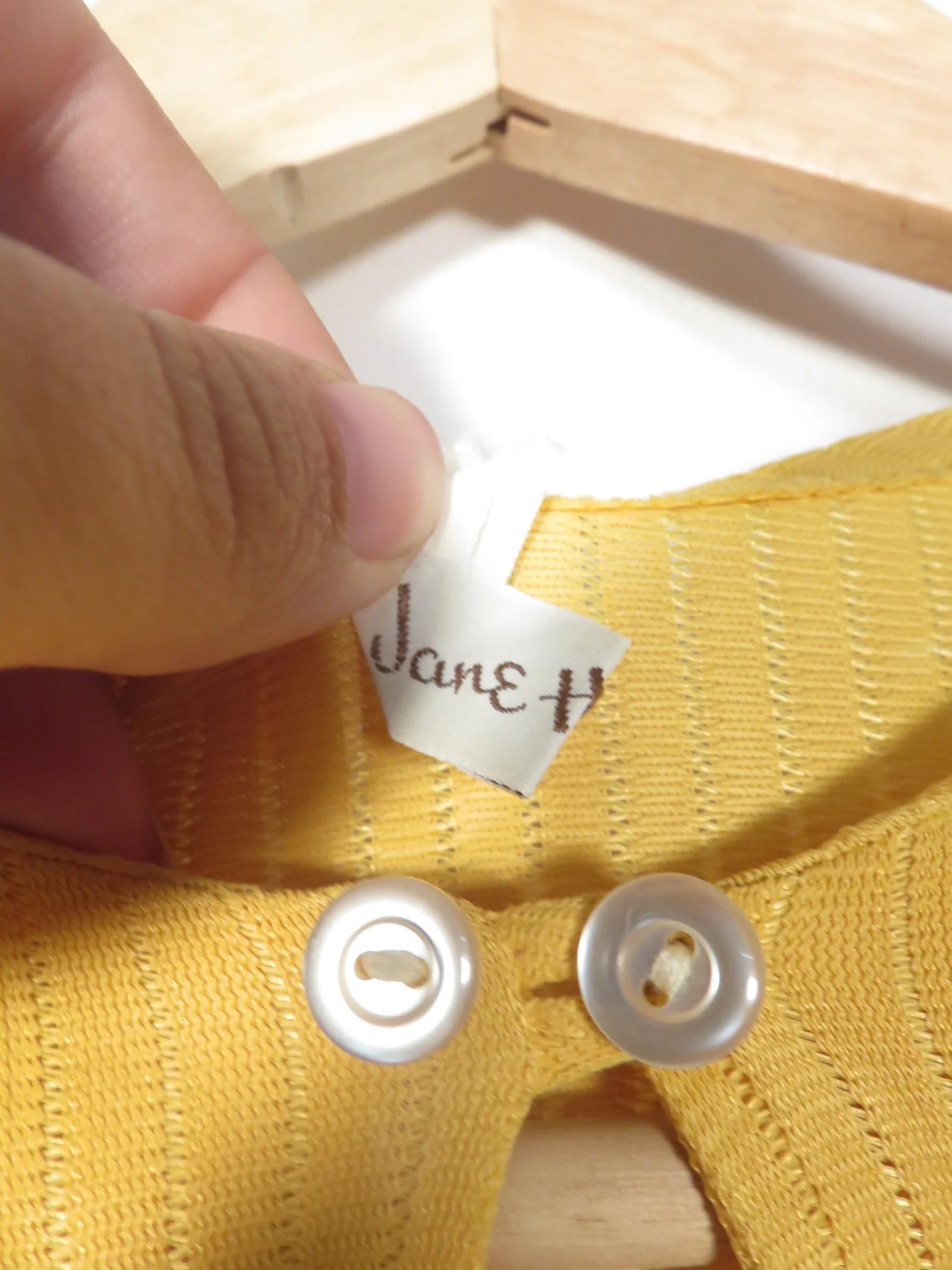 Vintage 60s Mod Mustard Yellow Nylon Keyhole Top Size S/xs by Jane Hunter - Image 6