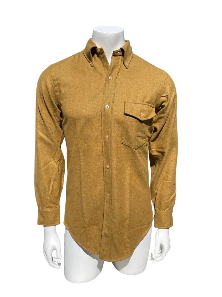 Vintage 60s Never Used Woolshire Wool Shirt Size Small Unisex Dress Shirt Button Down Collar Mod - Image 4