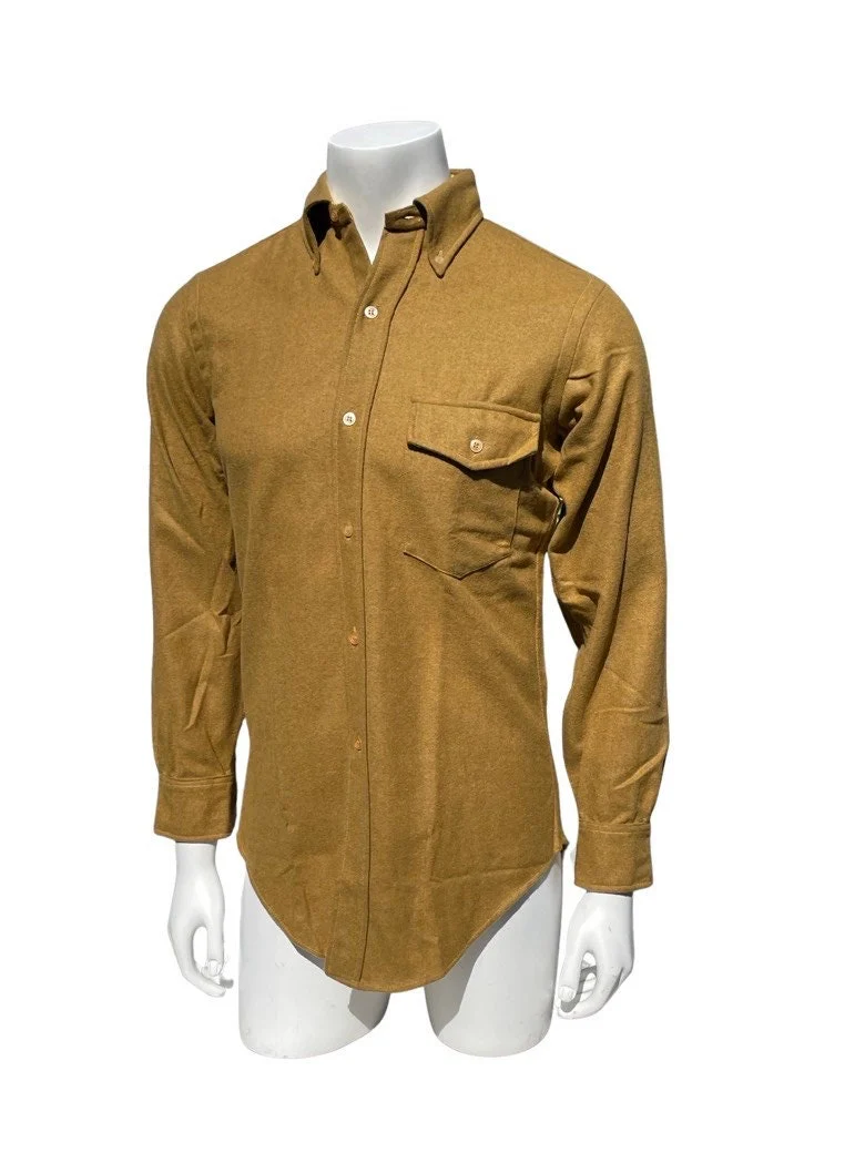 Vintage 60s Never Used Woolshire Wool Shirt Size Small Unisex Dress Shirt Button Down Collar Mod - Image 5