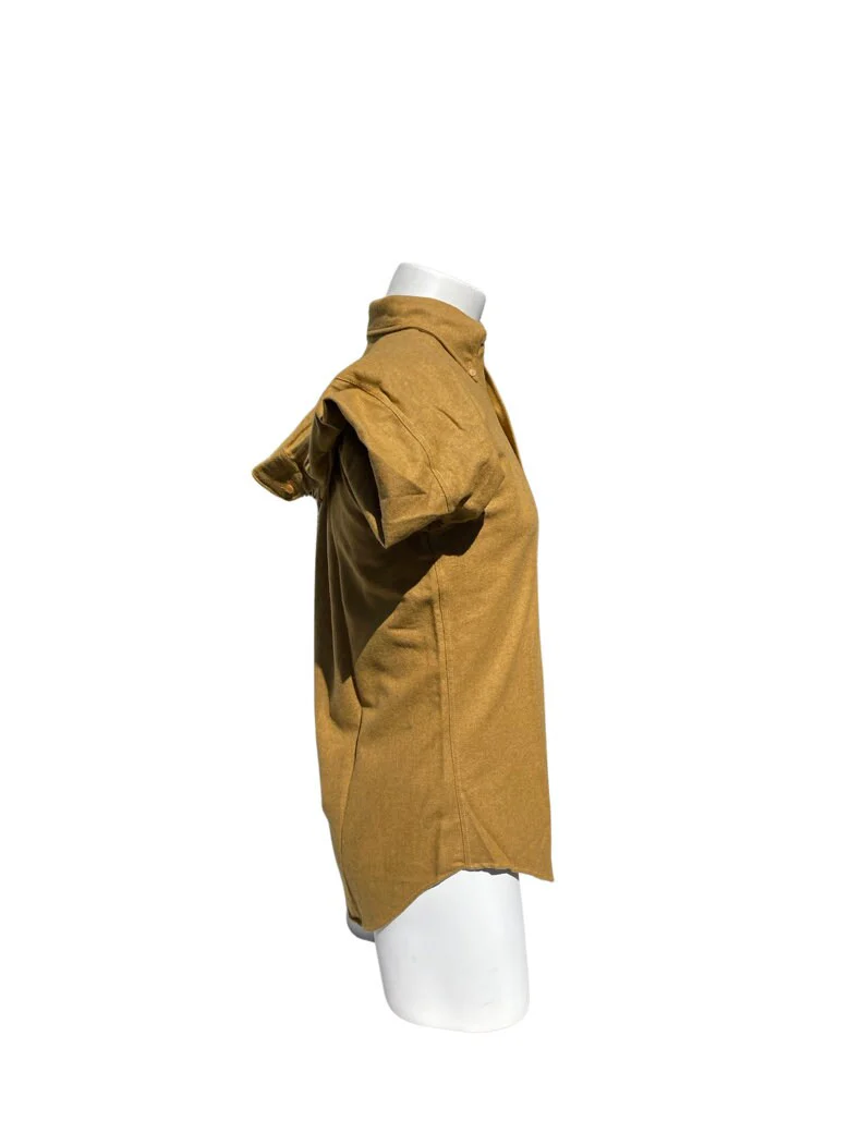 Vintage 60s Never Used Woolshire Wool Shirt Size Small Unisex Dress Shirt Button Down Collar Mod - Image 6