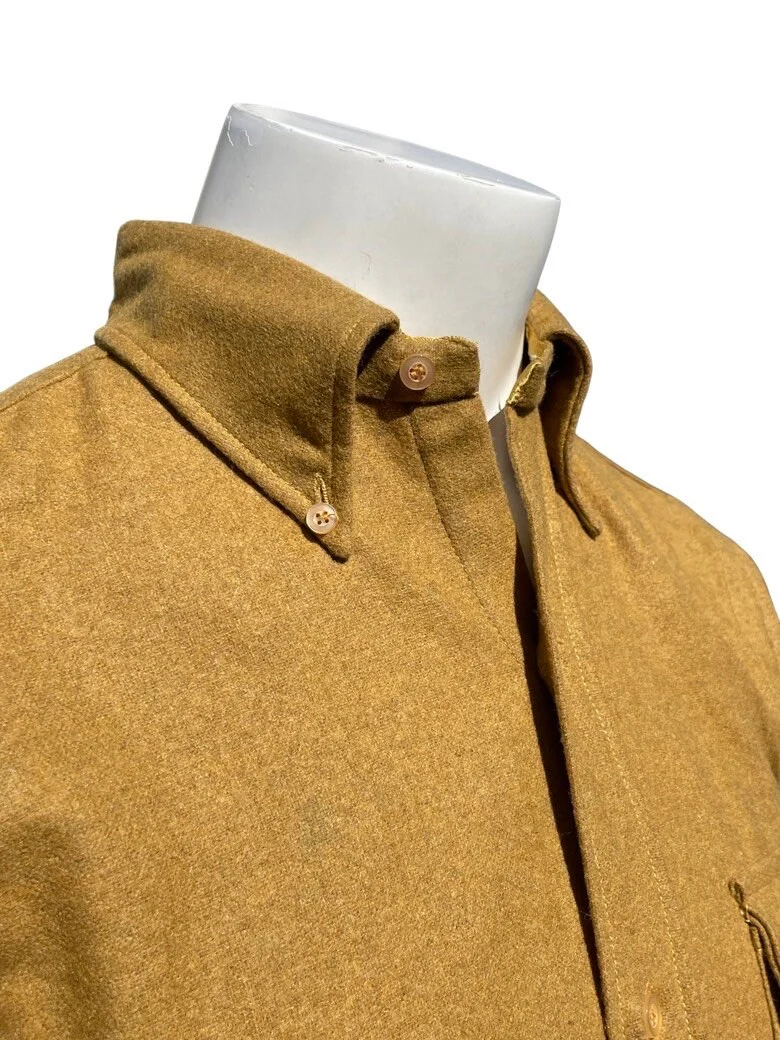 Vintage 60s Never Used Woolshire Wool Shirt Size Small Unisex Dress Shirt Button Down Collar Mod - Image 7