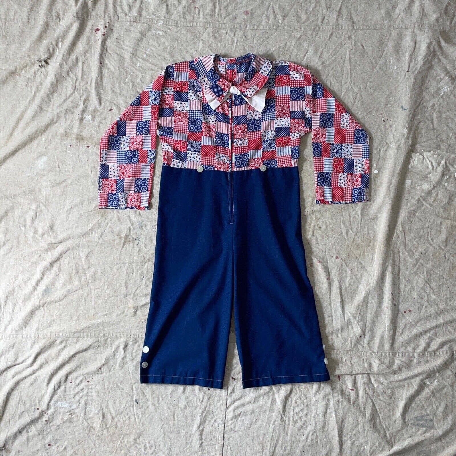 Vintage 60s Raggedy Ann Halloween Costume Handmade Clown Suit - Image 10