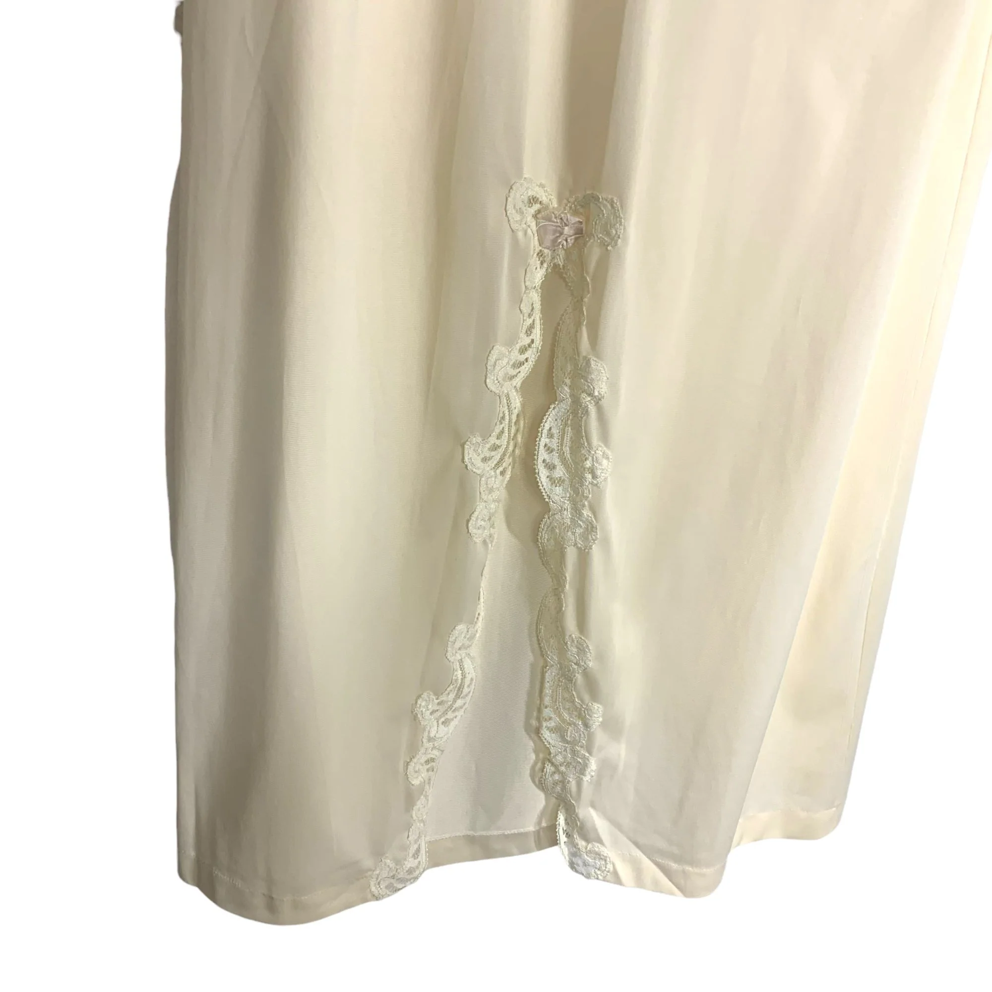 Vintage 60s Sears Cream Lace Full Length Slip by Sears - Image 2