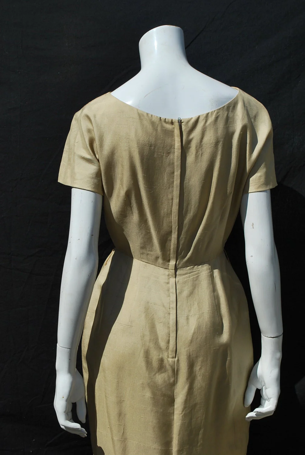 Vintage 60s Silk Va Va Voom Dress Sz 6 Mad Men Marilyn Mid Century Cocktail Party Dress The by Va Va Voom - Image 5