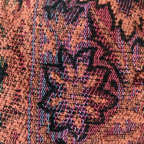 Vintage 60s Tapestry Coat Small Double Breasted Brocade Glam Hippie Ilgwu - Image 7