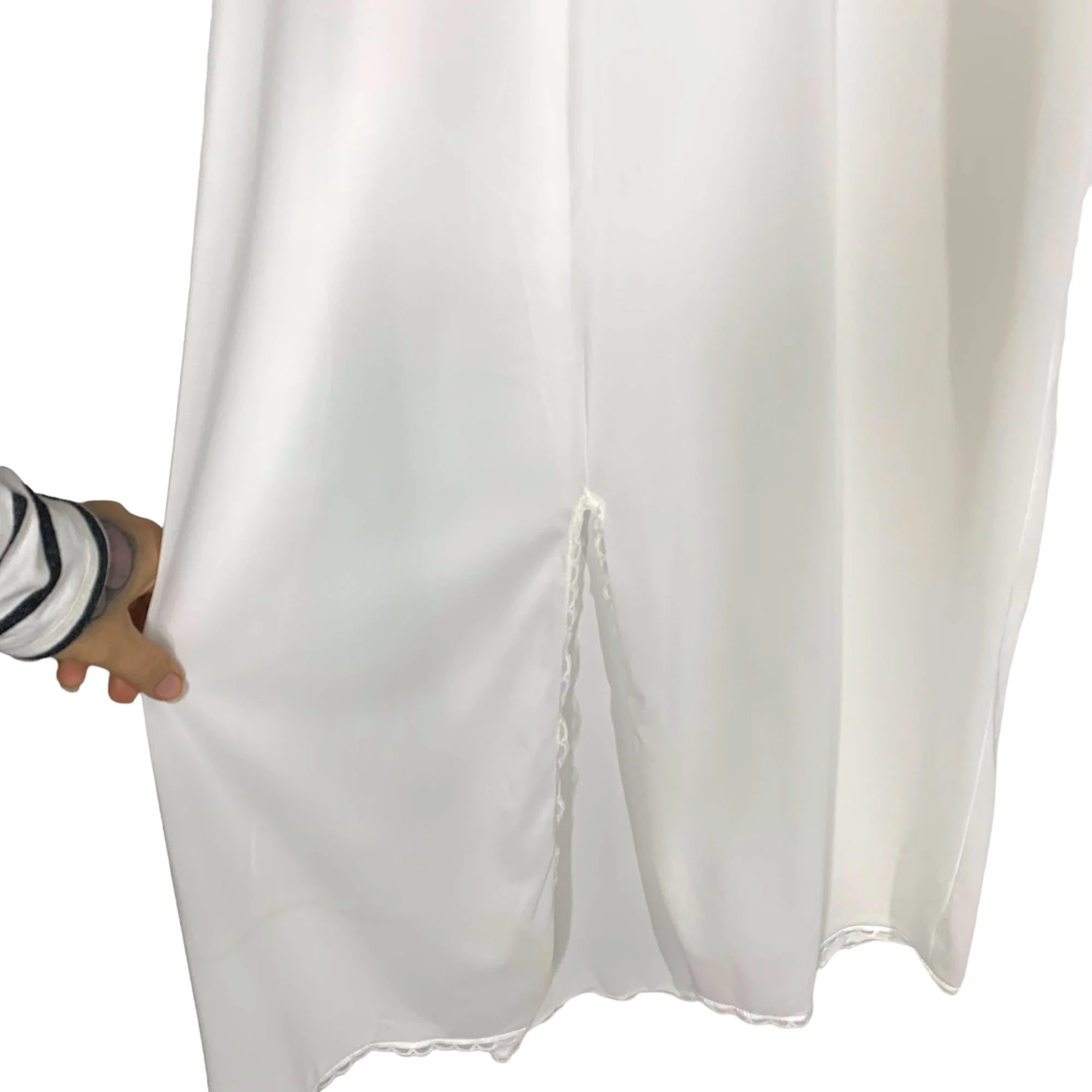 Vintage 60s Vasserette White Full Length Antron Iii Nylon Slip by Vasserette - Image 3