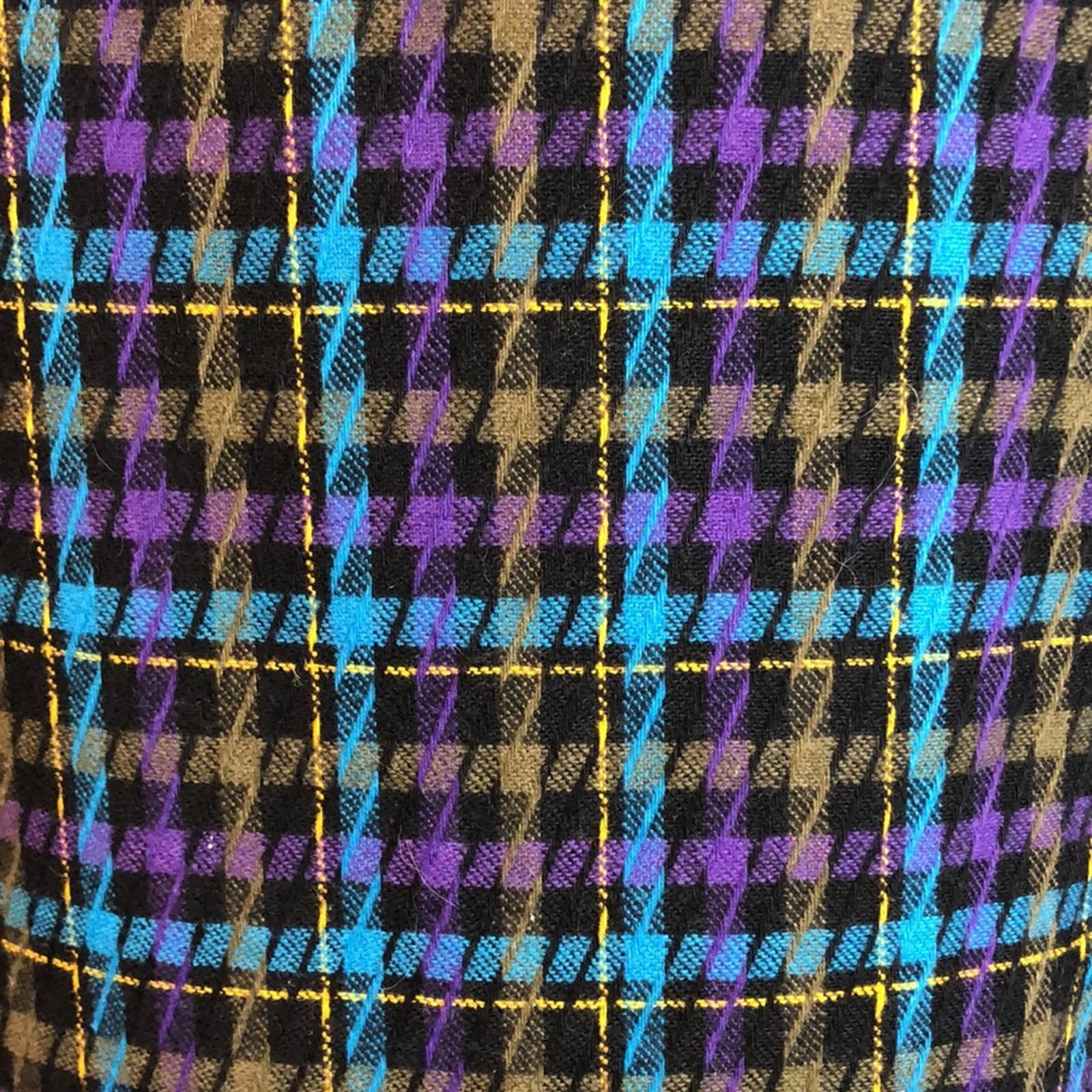 Vintage 70s 80s Jewel Tone Plaid Wool Blazer 14 Classic Fairy Preppy Suit Jacket by Tan Jay - Image 3