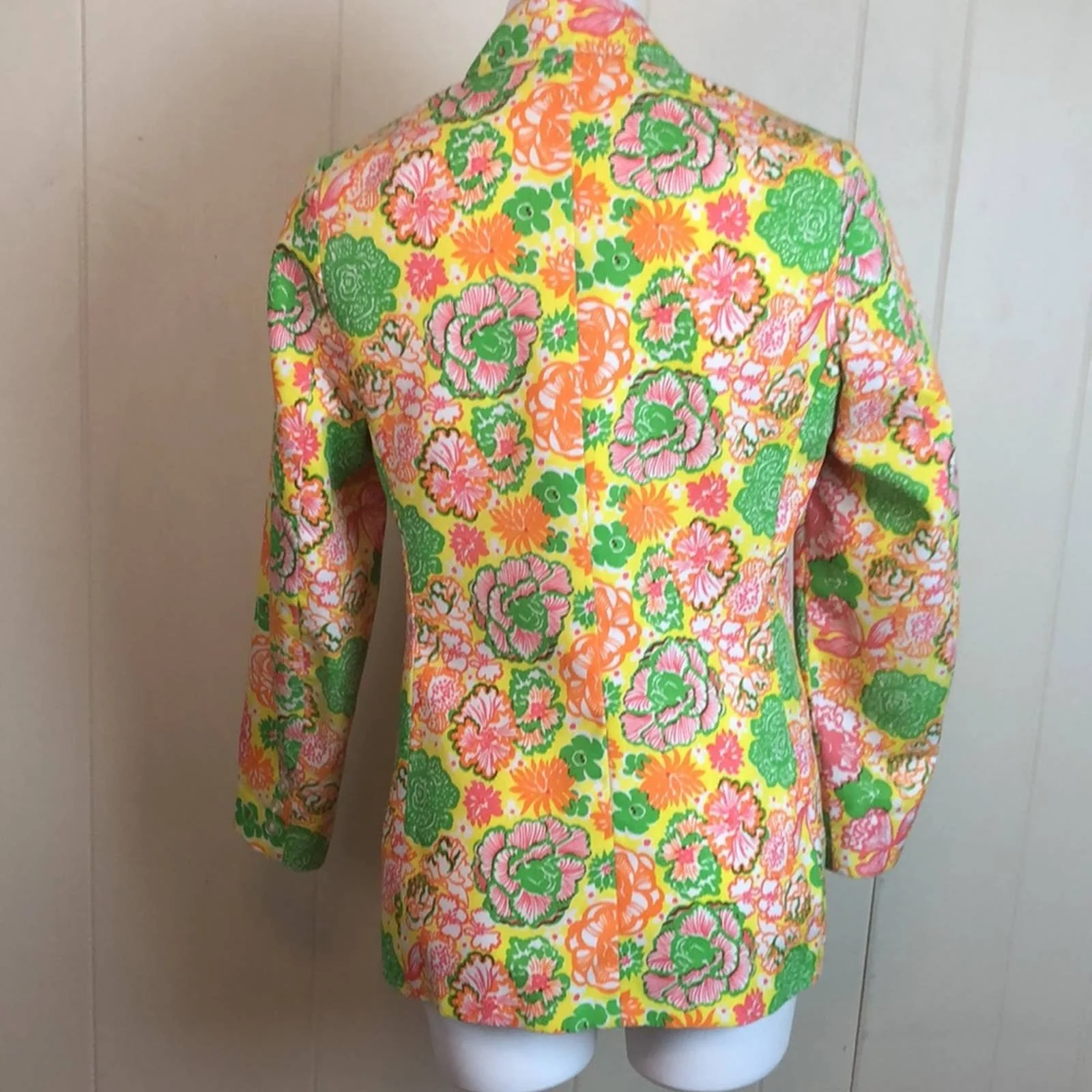 Vintage 70s 80s Lightweight Cotton Blazer Medium - Image 6