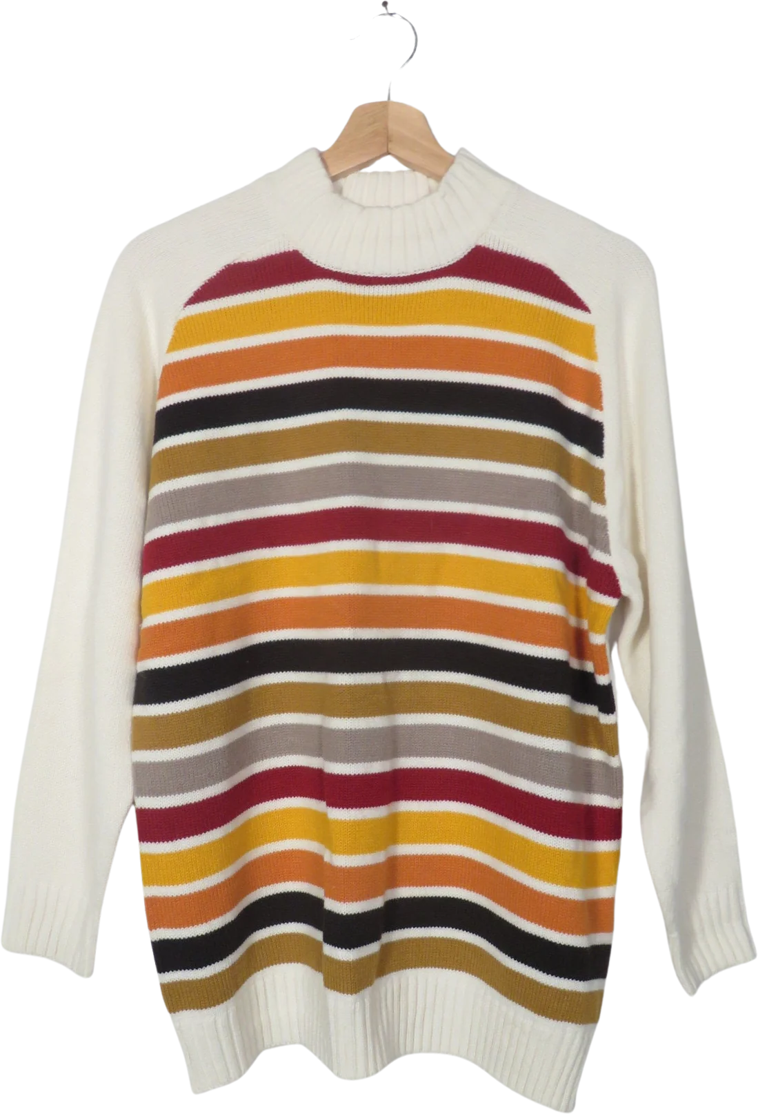 Vintage 70s/80s Unisex Fall Striped Sweater Size L/xl by BTL