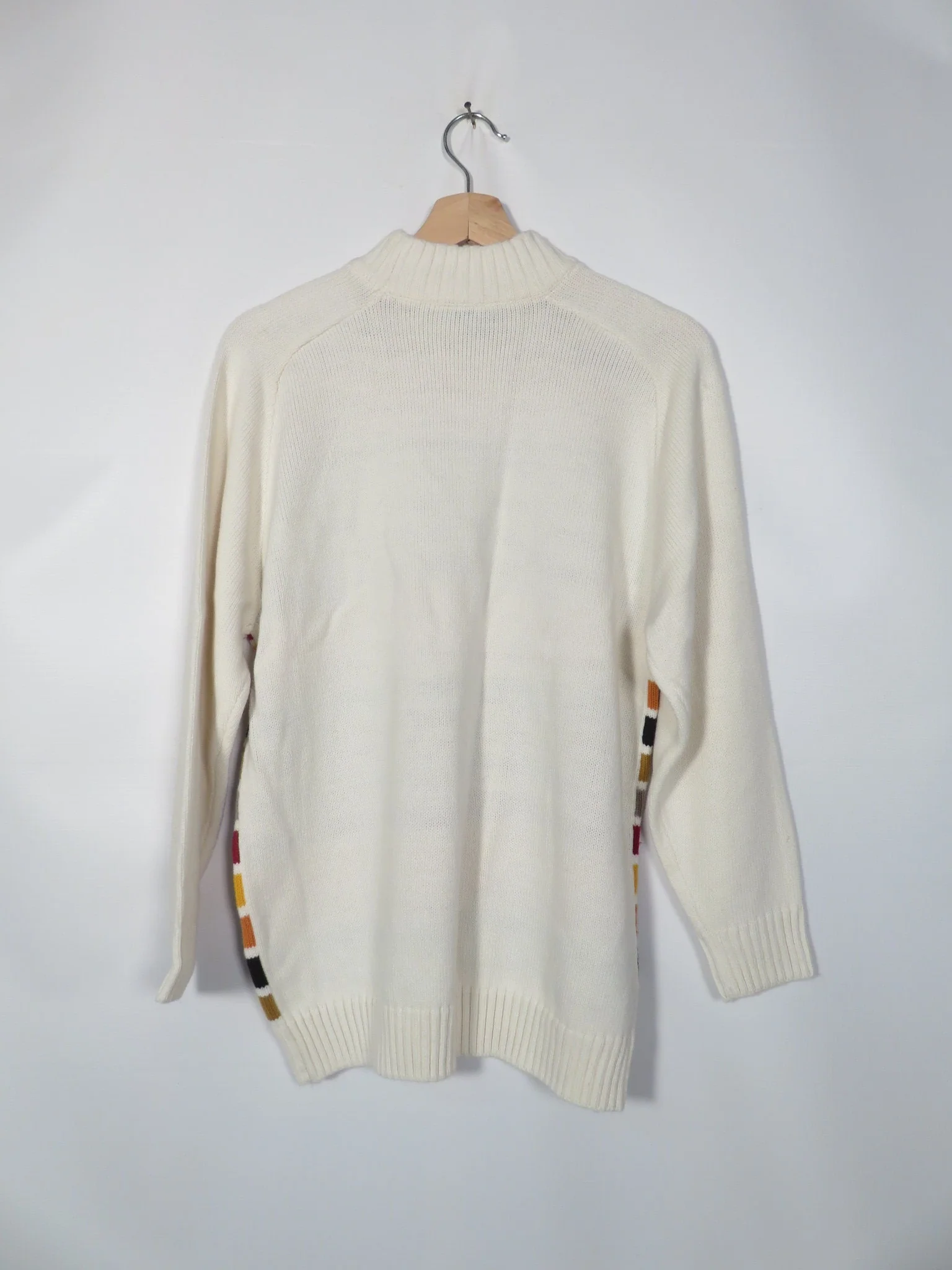 Vintage 70s/80s Unisex Fall Striped Sweater Size L/xl by BTL - Image 2