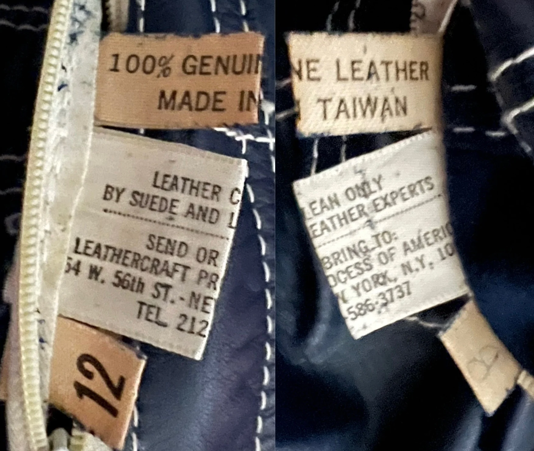 Vintage 70s Blue Suede Reversible Leather Coat - Image 9