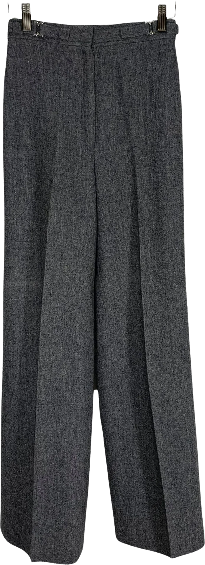 Vintage 70s College Town Gray High Rise Wide Leg Dress Pants