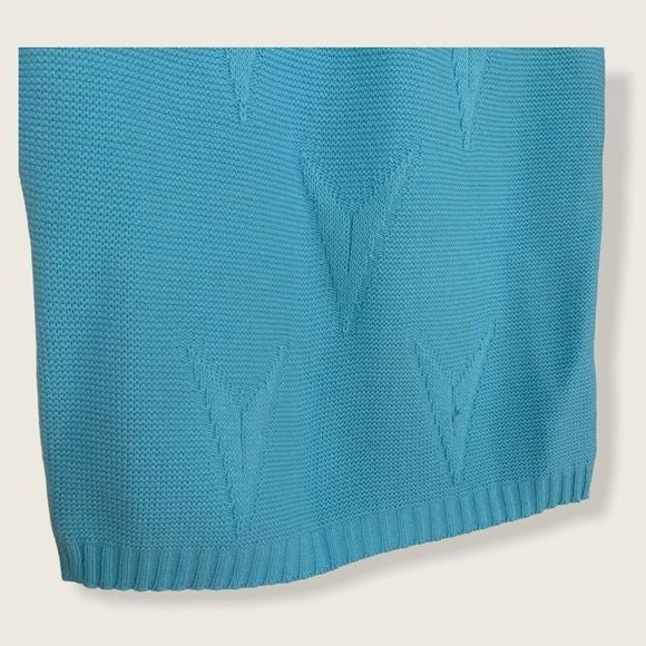 Vintage 70s El Mar of California Sleeveless Pattern Turtleneck Medium - Image 3
