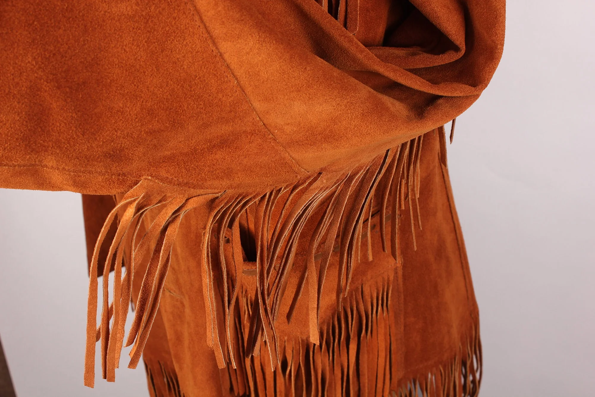 Vintage 70s Era Brown Suede Men's Western Cowboy Easy Rider Coat Costume Pioneer Wear Brand by Pioneer Wear - Image 7