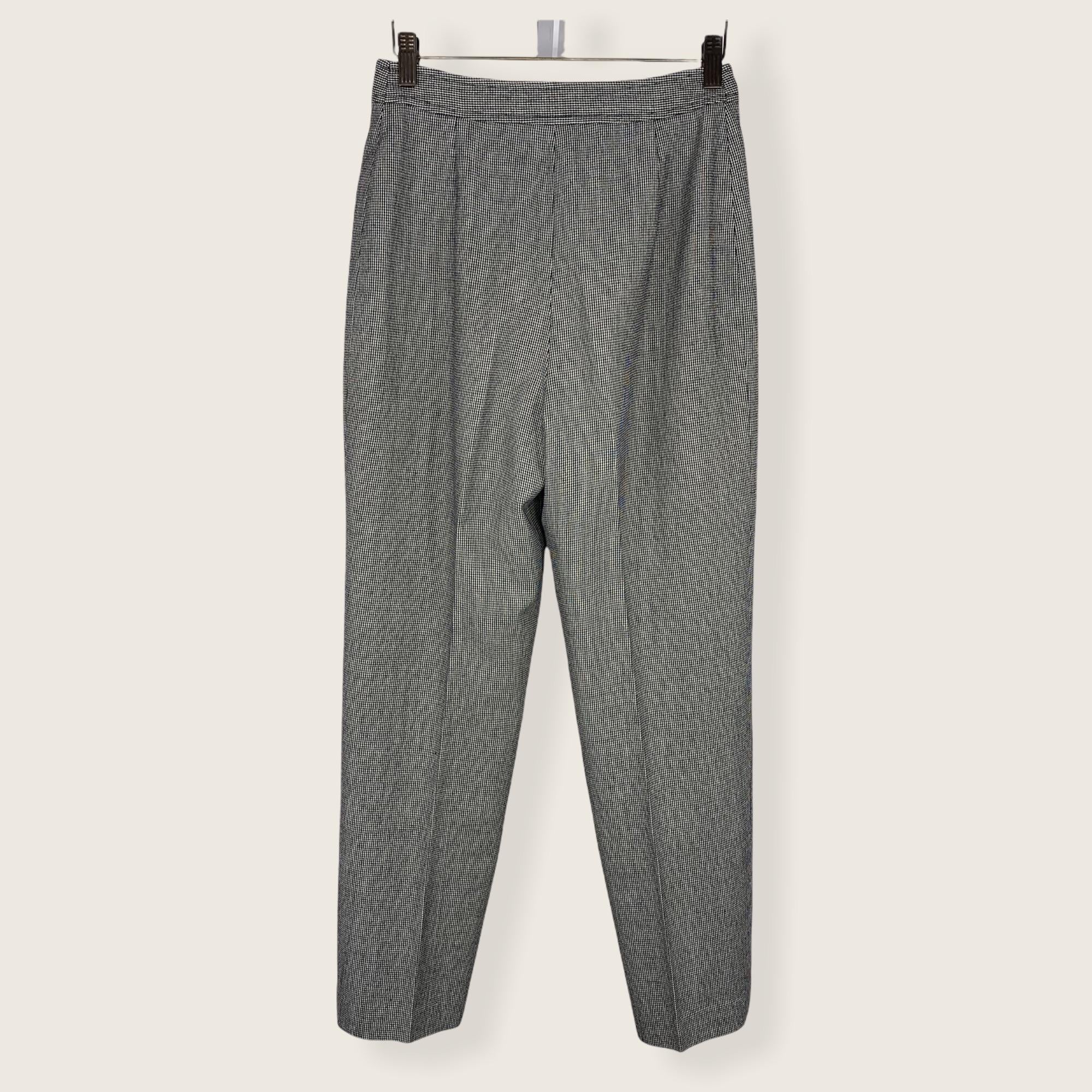 Vintage 70s Evan Picone Academia Micro Houndstooth Trouser Pants by Evan Picone - Image 4