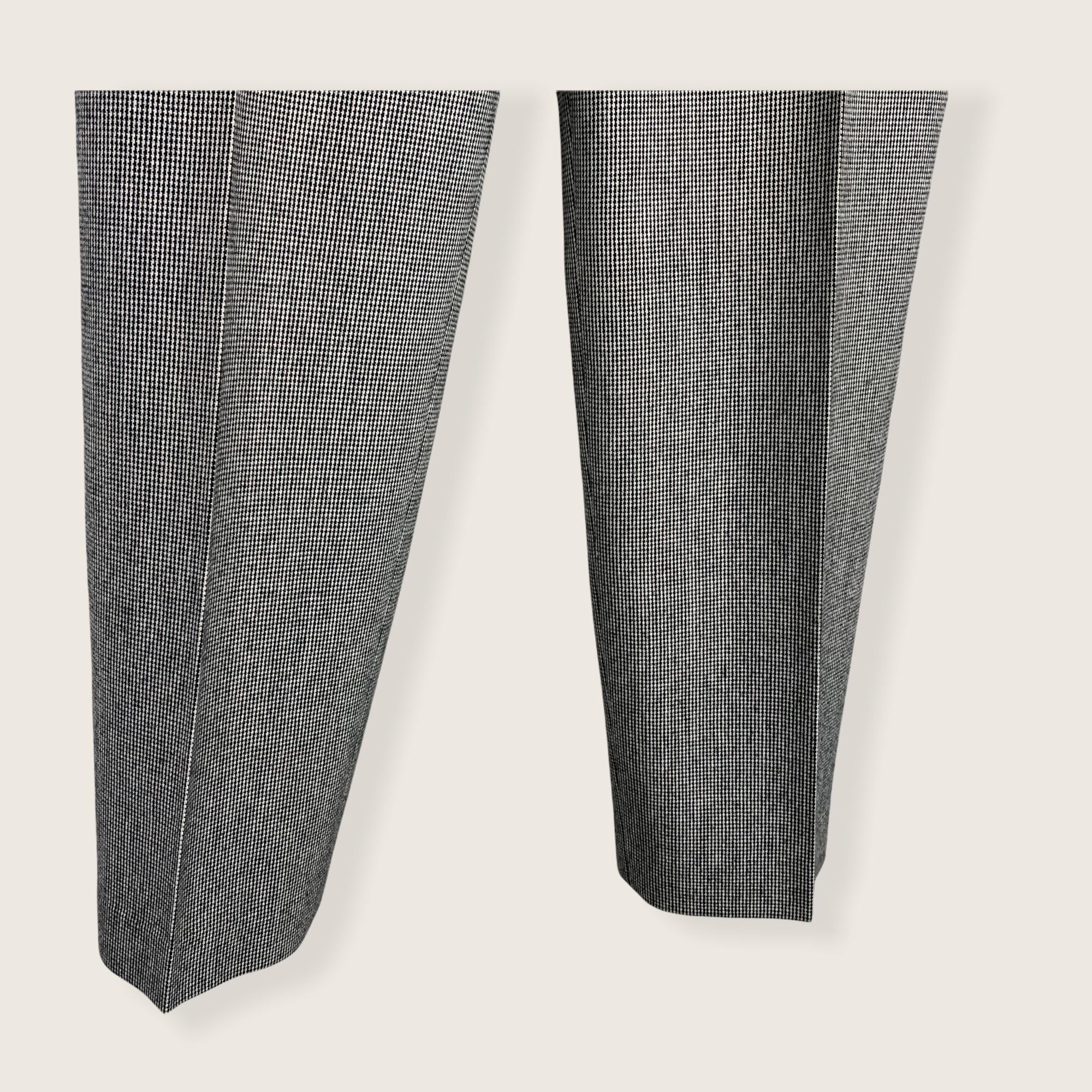 Vintage 70s Evan Picone Academia Micro Houndstooth Trouser Pants by Evan Picone - Image 6