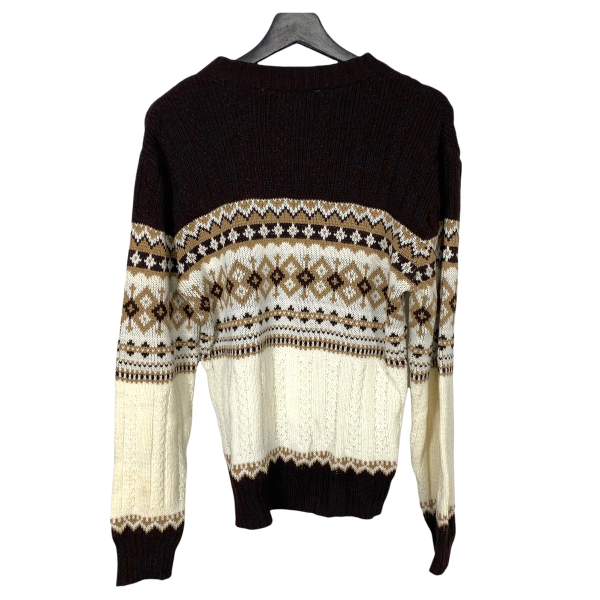 Vintage 70s Geometric Pattern Knit Sweater Small by Montgomery Ward - Image 2