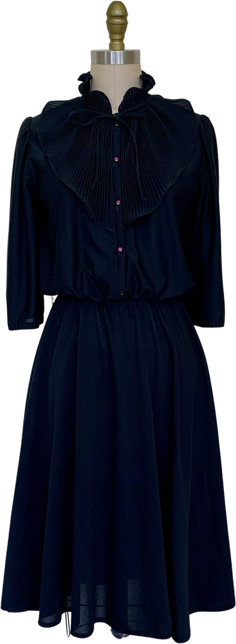 Vintage 70s Glam Midi Dress Sz M / L by Promises Promises