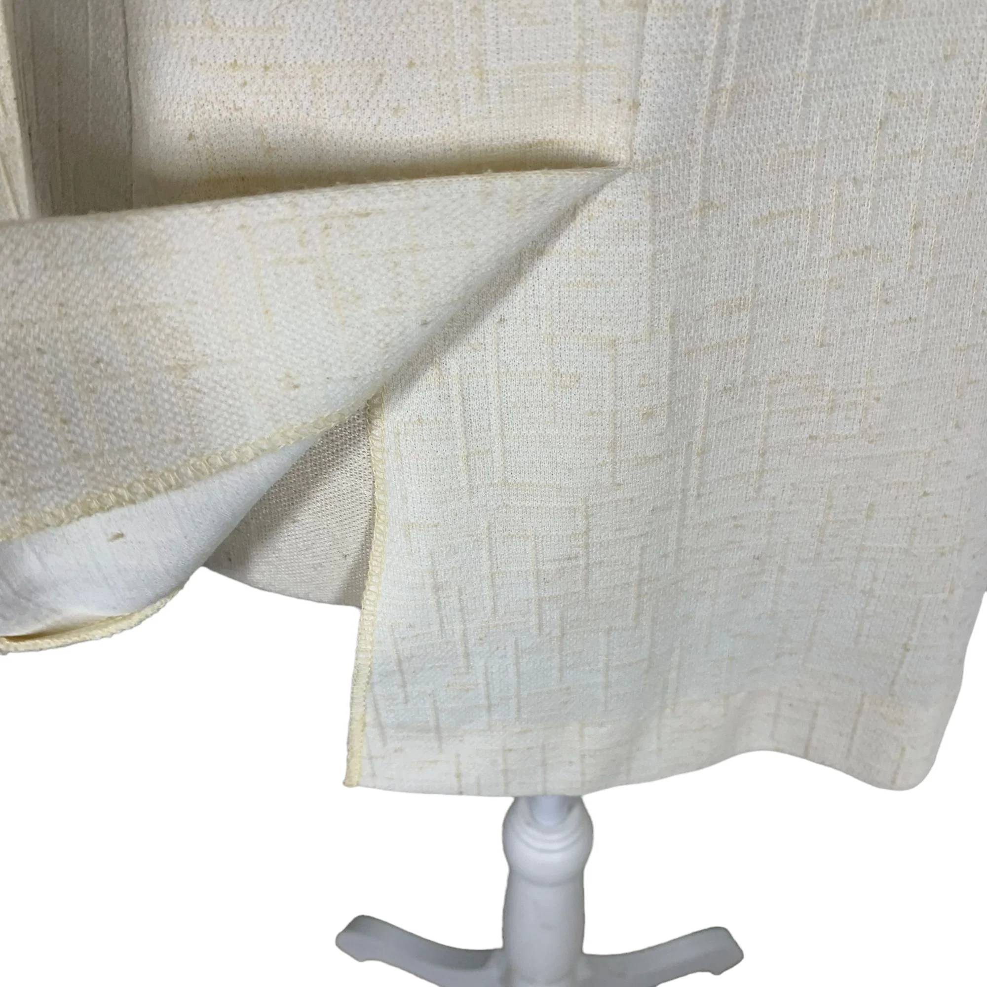 Vintage 70s H Bar C Cream Textured Blazer Pant Suit Medium by  H Bar C - Image 6