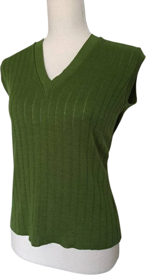70s Olive Green Cardigan Sweater Set By Hickory Knits - Image 4