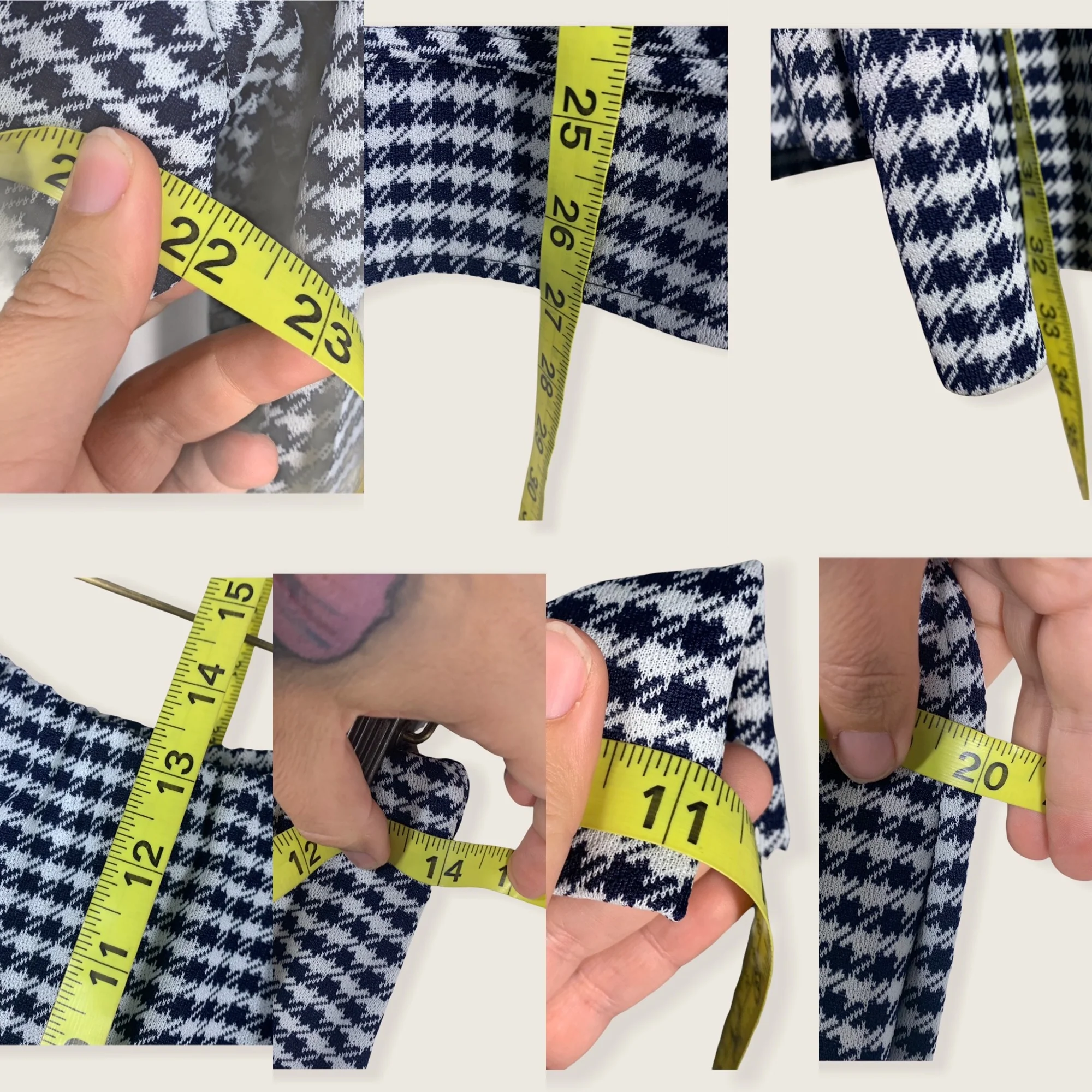 Vintage 70s Houndstooth Leisure Suit Medium by Kenly Casuals - Image 7