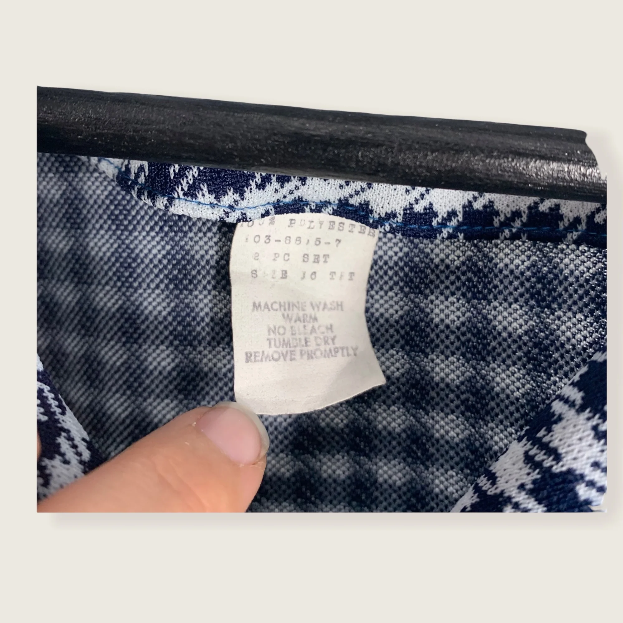 Vintage 70s Houndstooth Leisure Suit Medium by Kenly Casuals - Image 8