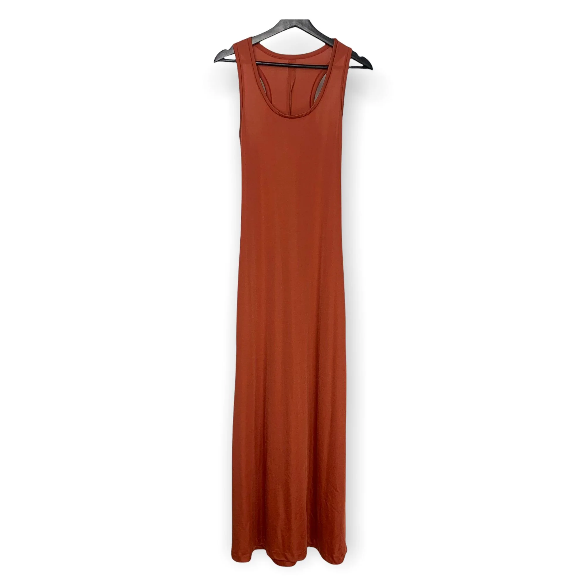 Vintage 70s Hubba Hubba Burnt Orange Maxi Dress Cardigan Set Large - Image 2