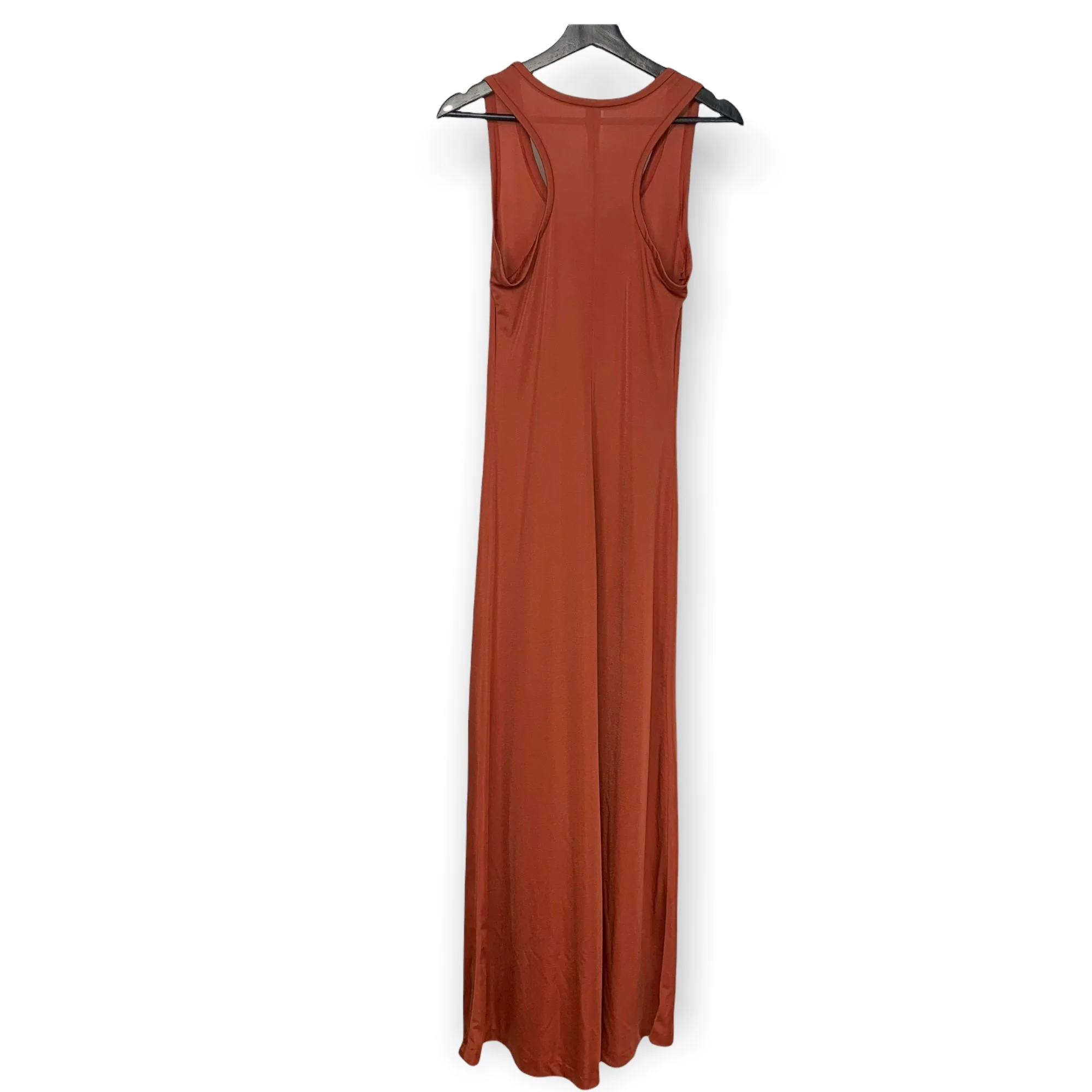 Vintage 70s Hubba Hubba Burnt Orange Maxi Dress Cardigan Set Large - Image 3