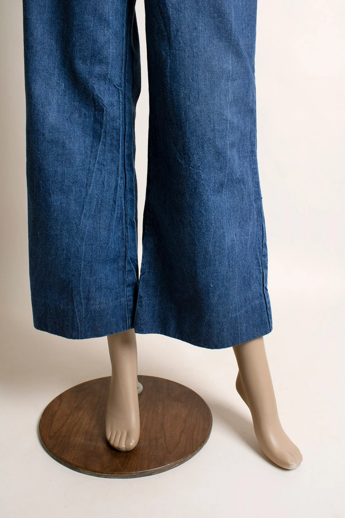 Vintage 70s Jeans Flare Wide Leg Rainbow Stitch High Waist Denim Pacific Play Togs of California by Pacific Play Togs Of California - Image 8