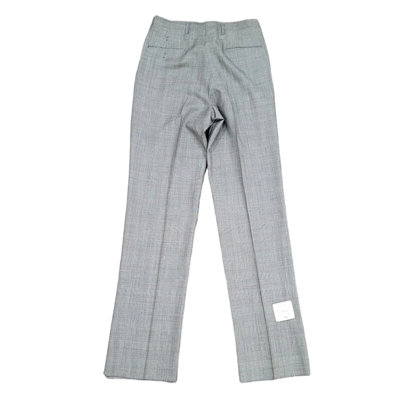 70s Glen Check Plaid Trousers Slacks Suspender Buttons By Joseph & Feiss - Image 2